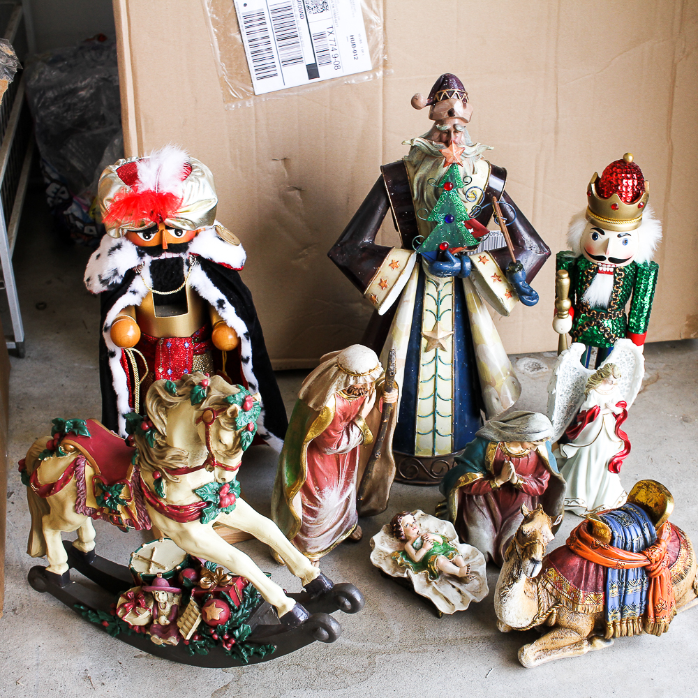 Collection of Christmas Figurines and Decor