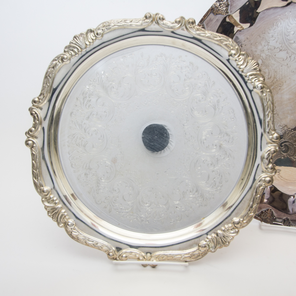 Pair of Silver Plate Serving Platters