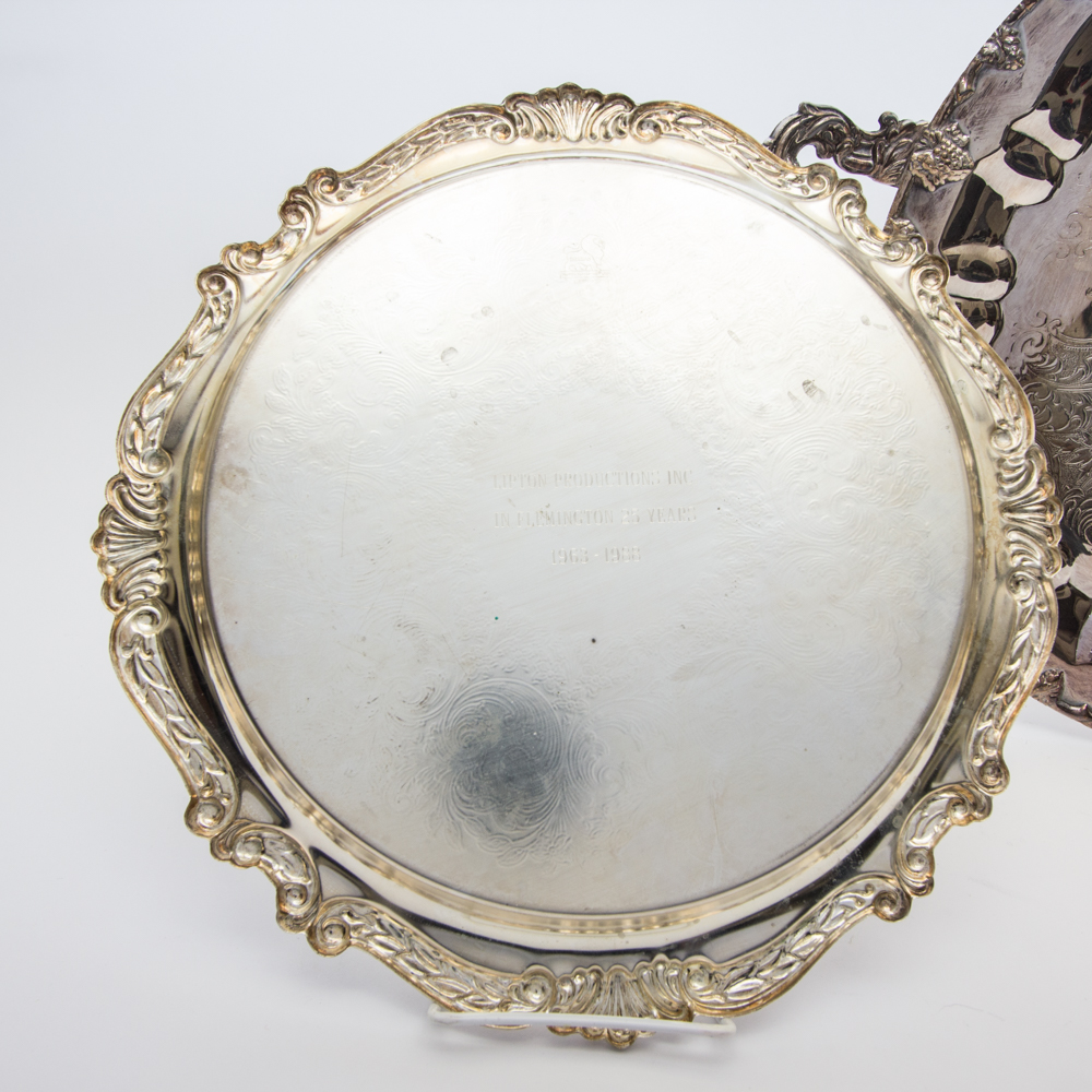 Pair of Silver Plate Serving Platters