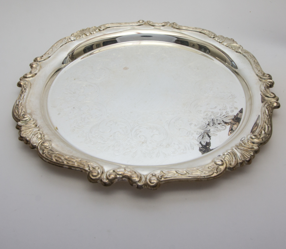 Pair of Silver Plate Serving Platters
