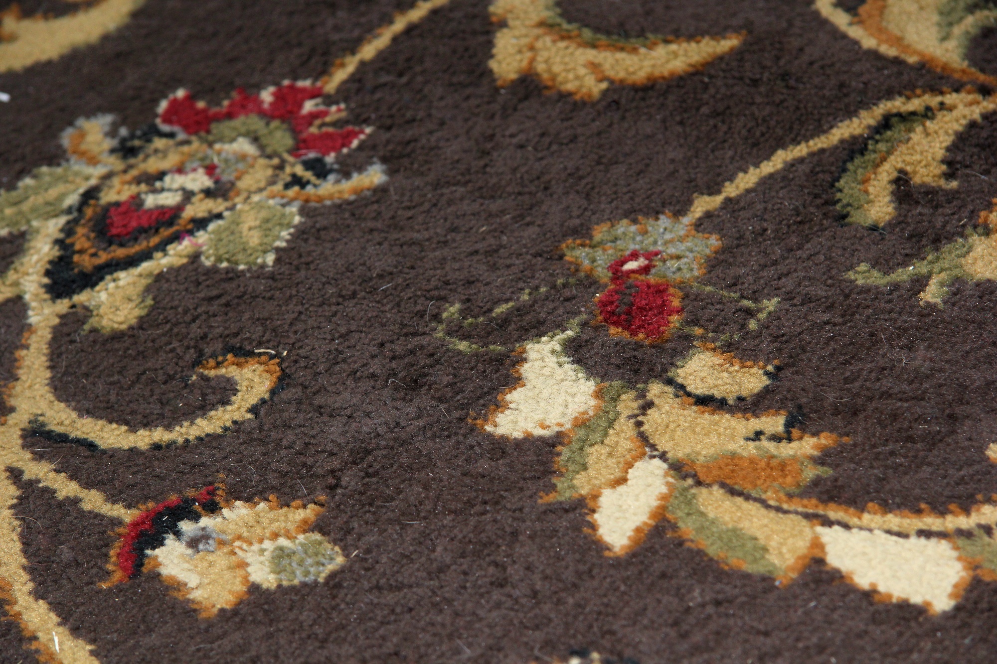 Power Loomed Turkish "Oriental" Round Area Rug