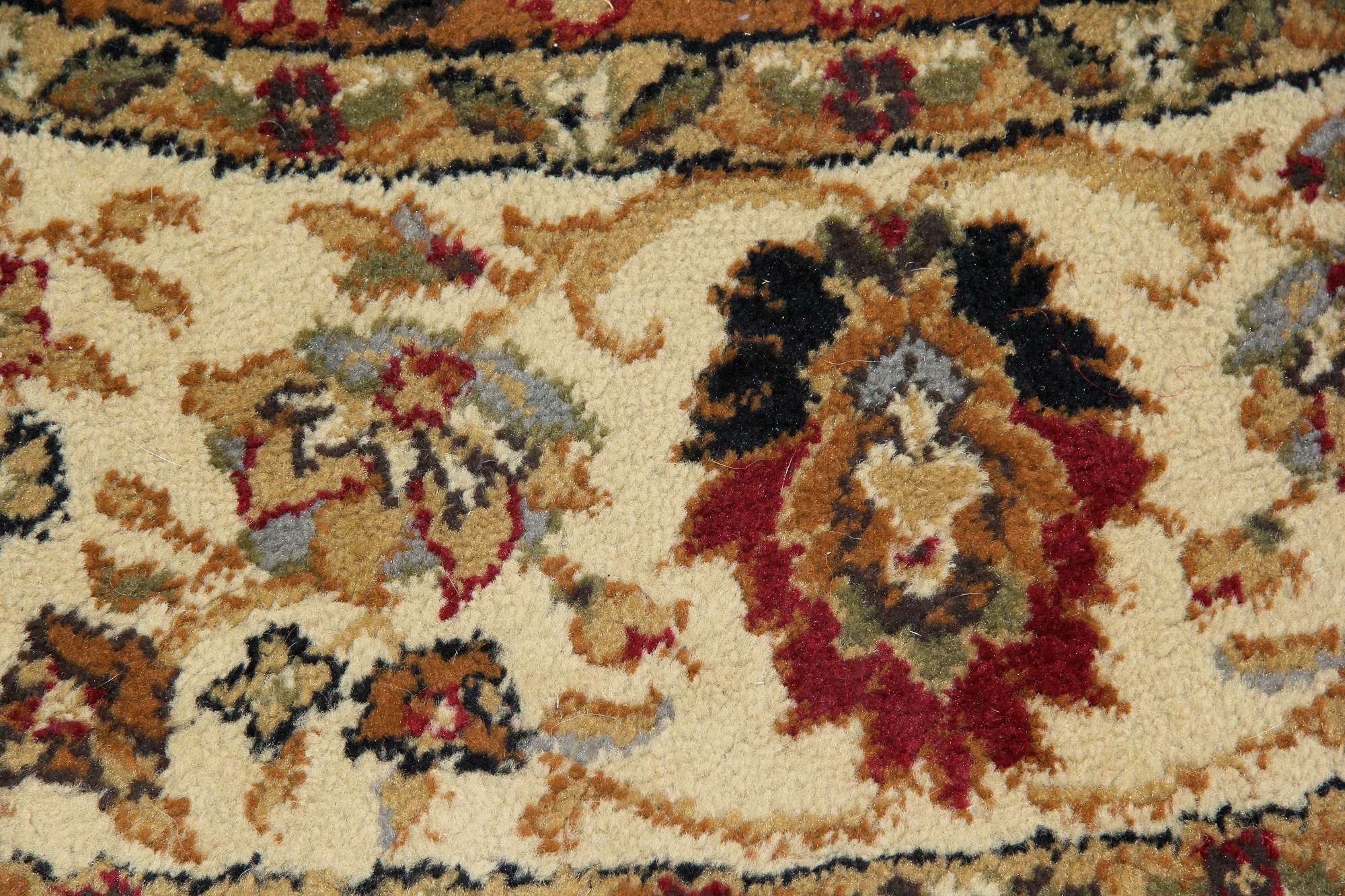Power Loomed Turkish "Oriental" Round Area Rug