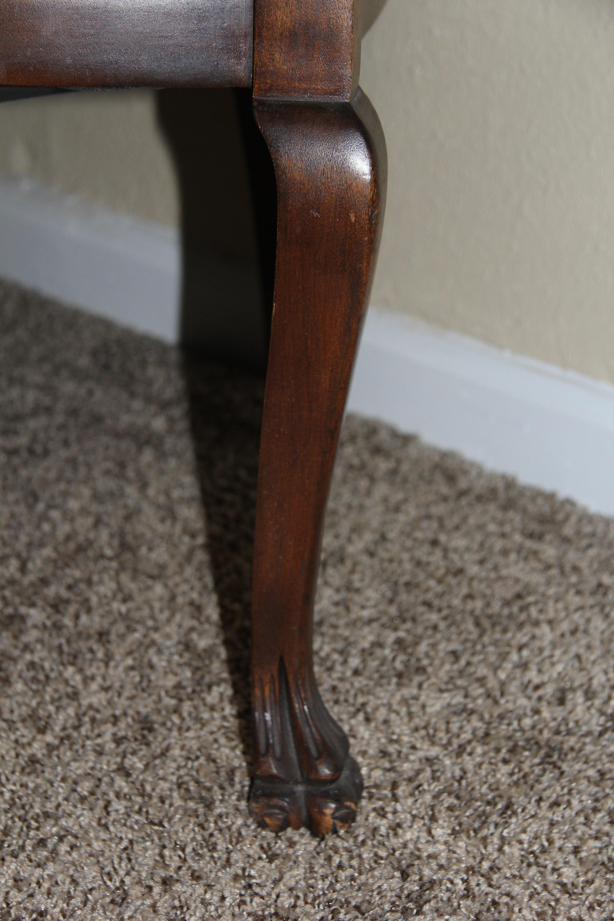 Vintage Edwardian Style Upholstered Settee