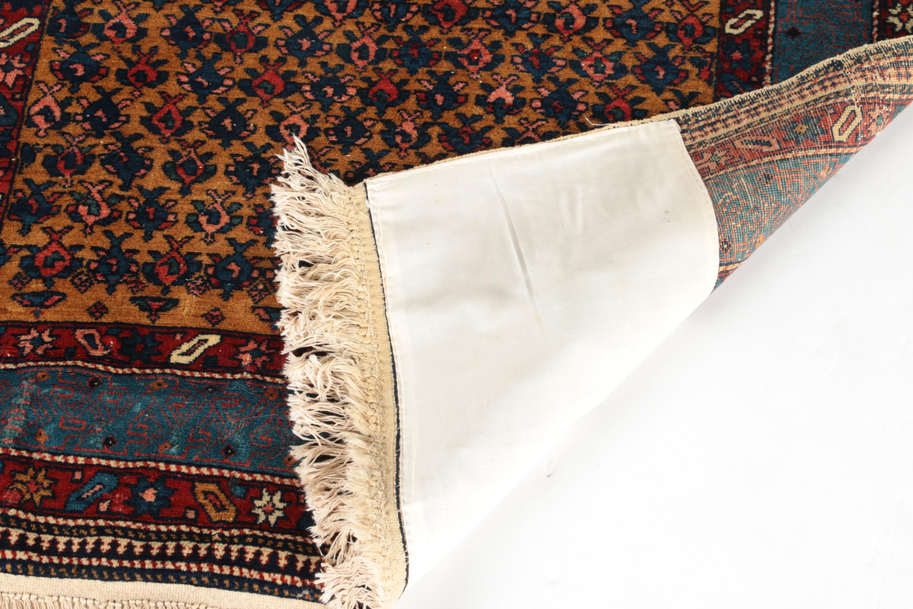 Semi-Antique Hand-Knotted Khotan Area Rug