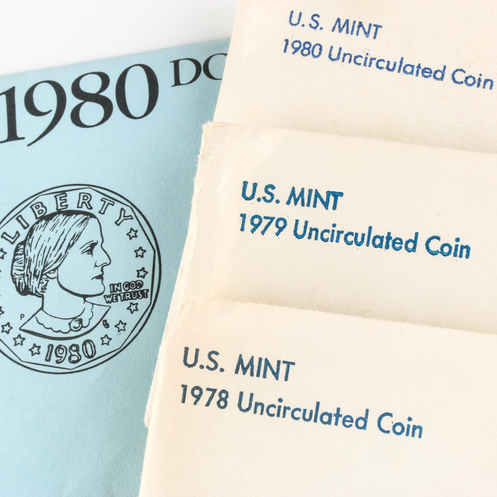Uncirculated Coin and Souvenir Dollars Sets 1970-1981