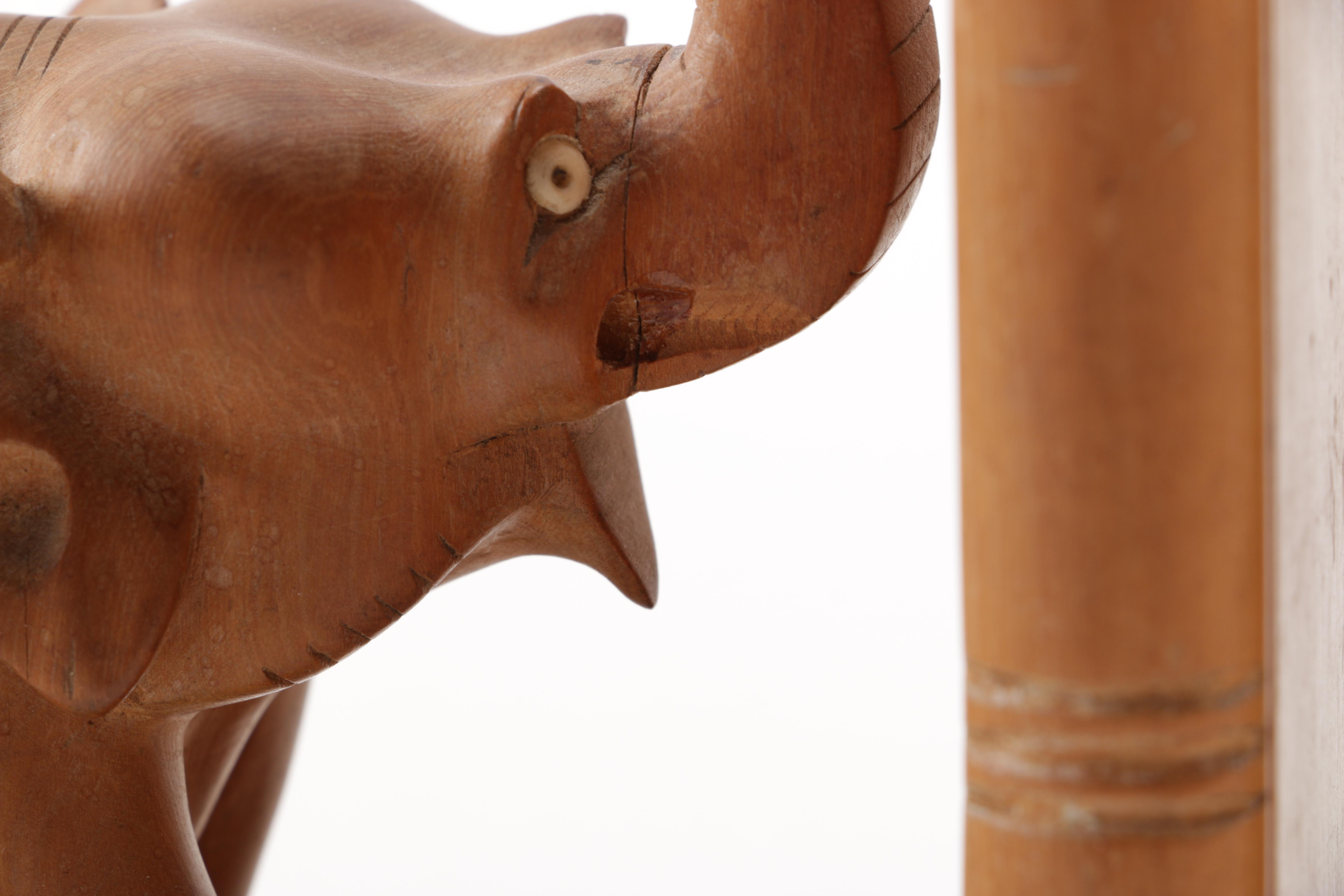 Elephant Figurines and Bookends