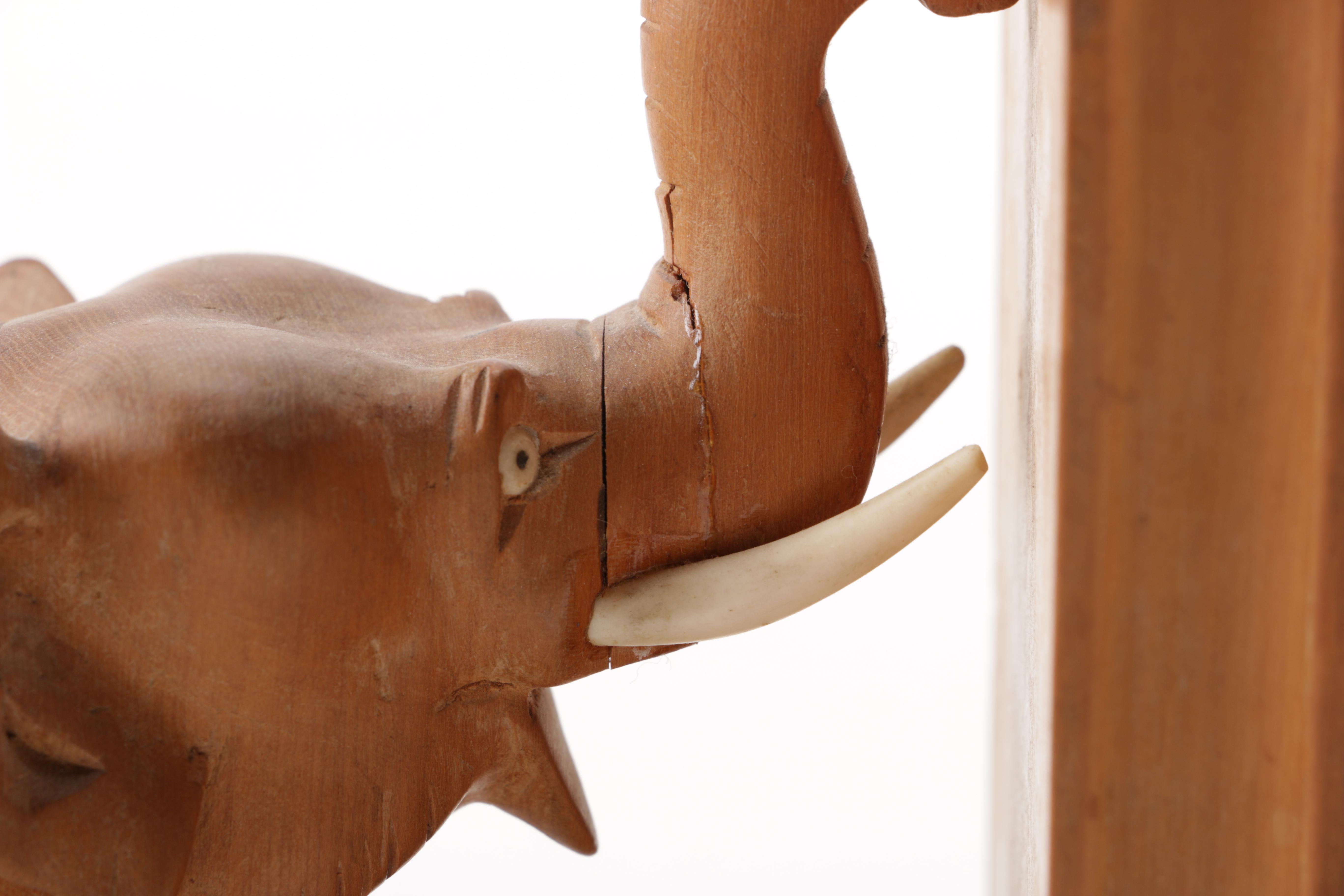 Elephant Figurines and Bookends