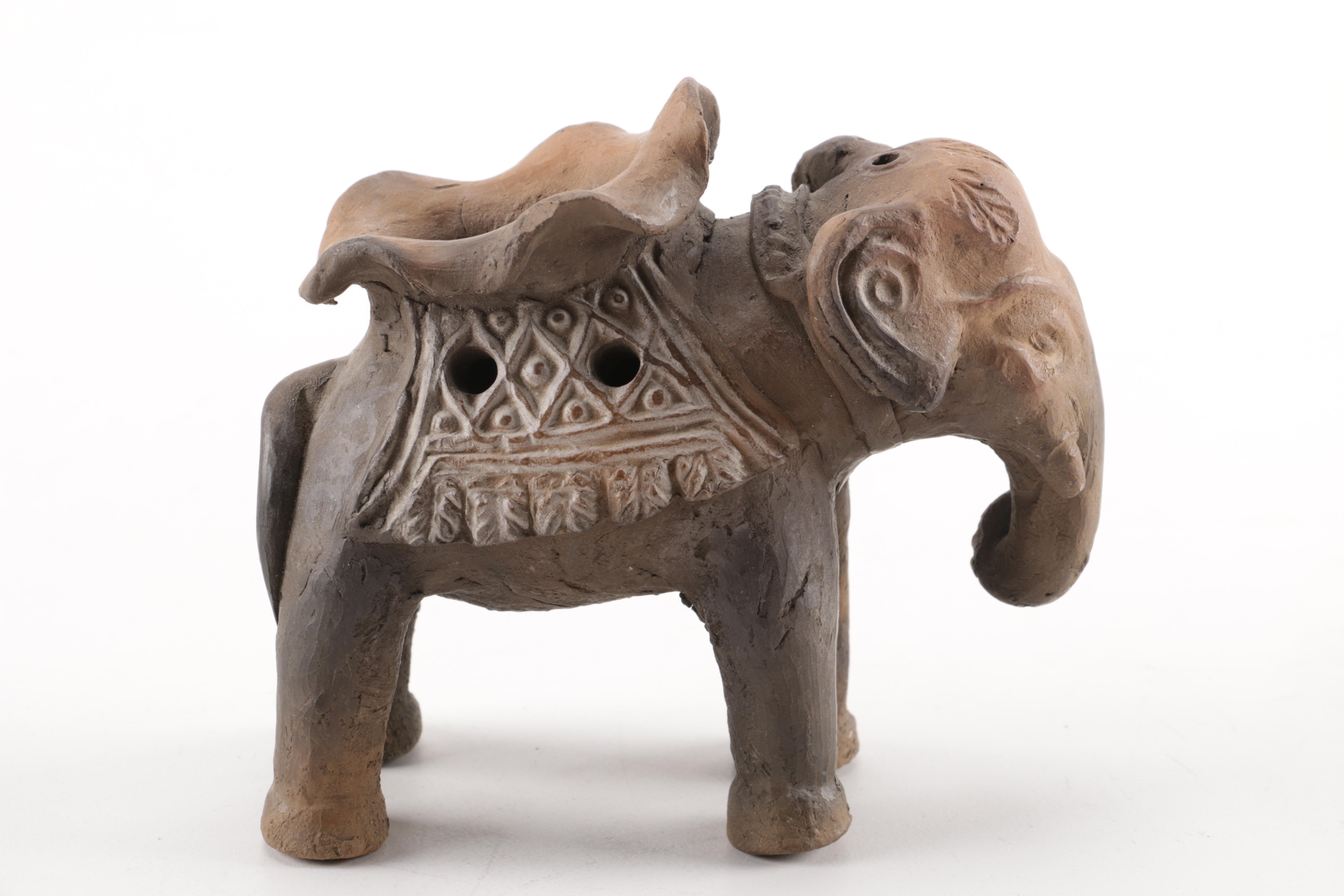 Elephant Figurines and Bookends