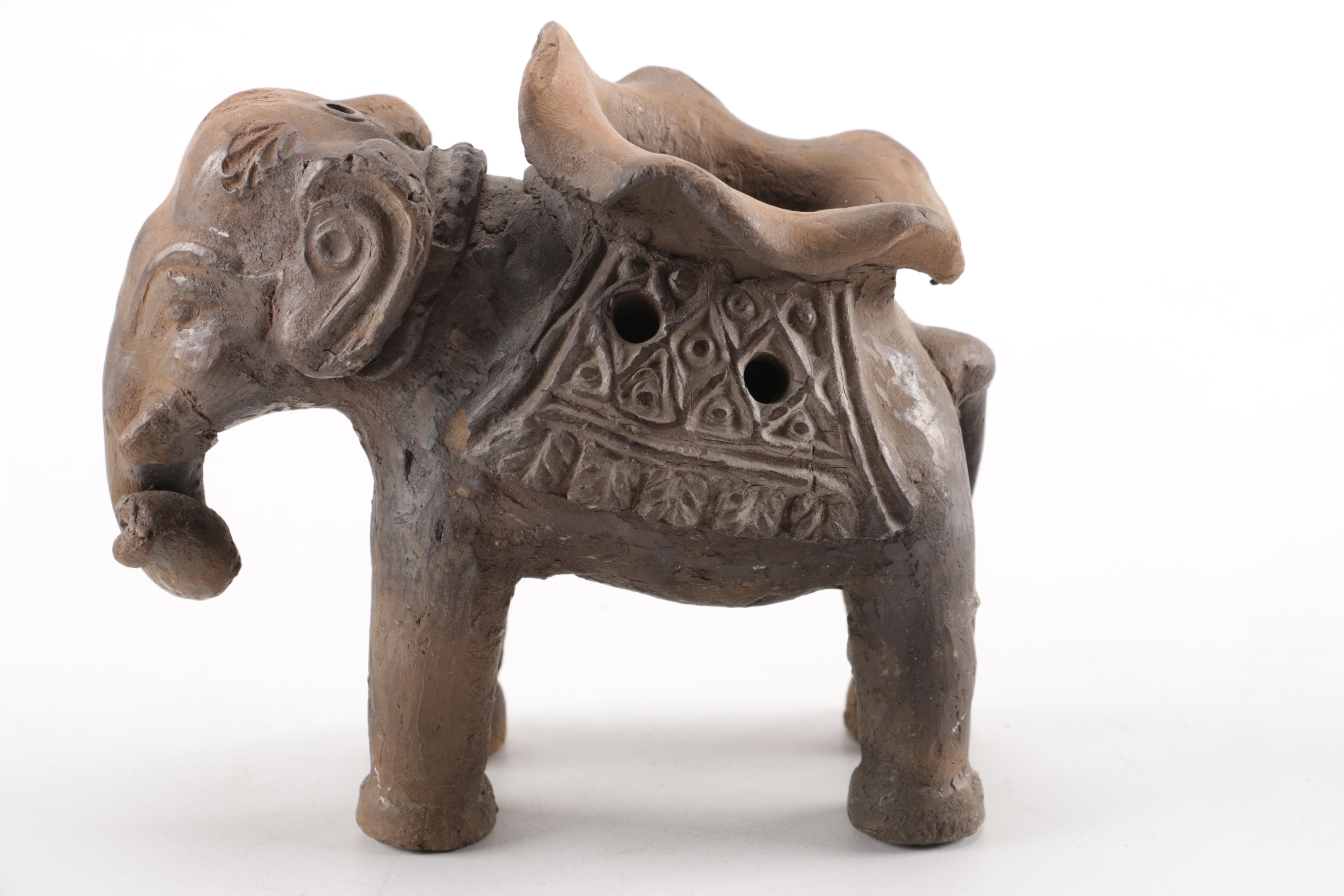 Elephant Figurines and Bookends