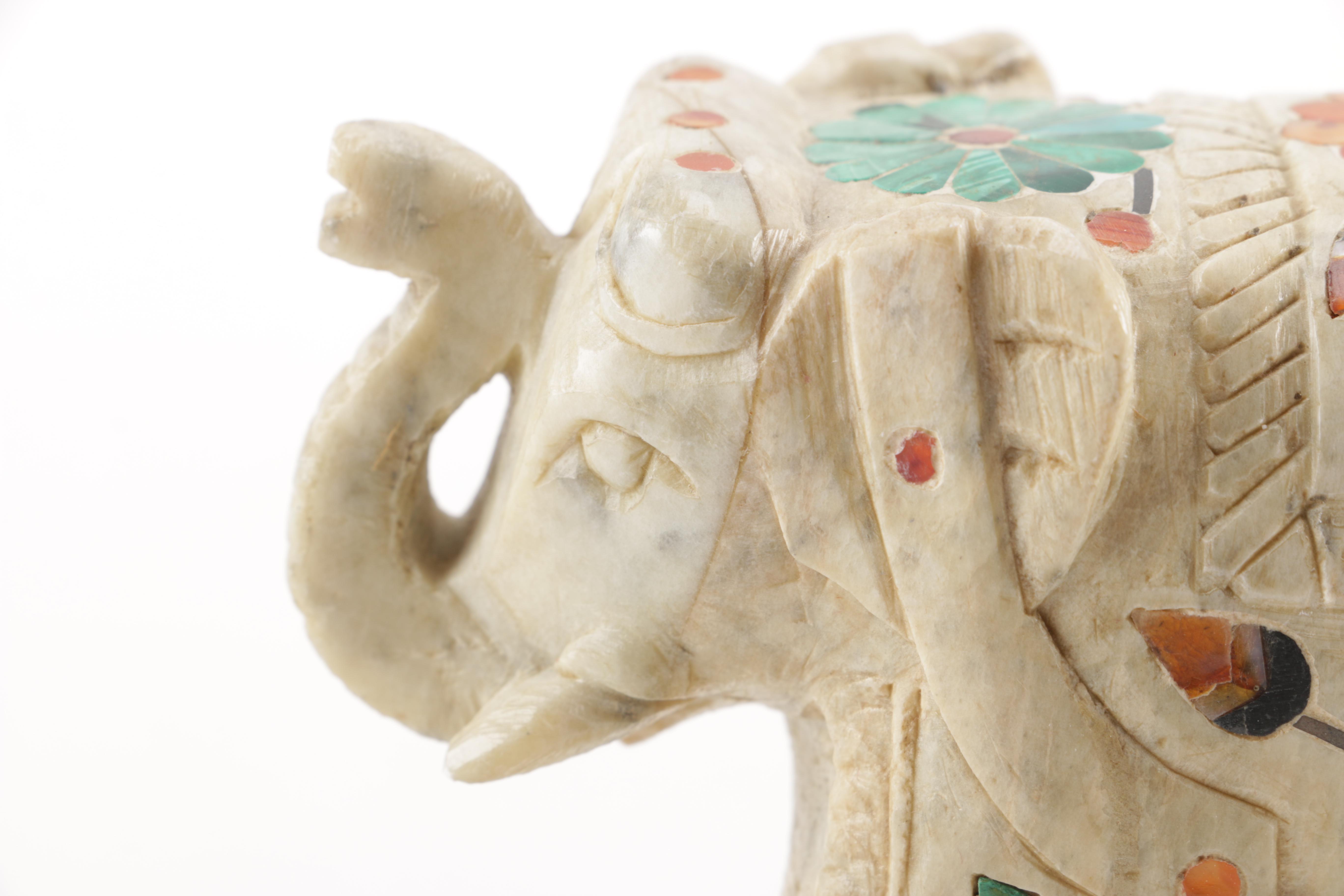 Elephant Figurines and Bookends