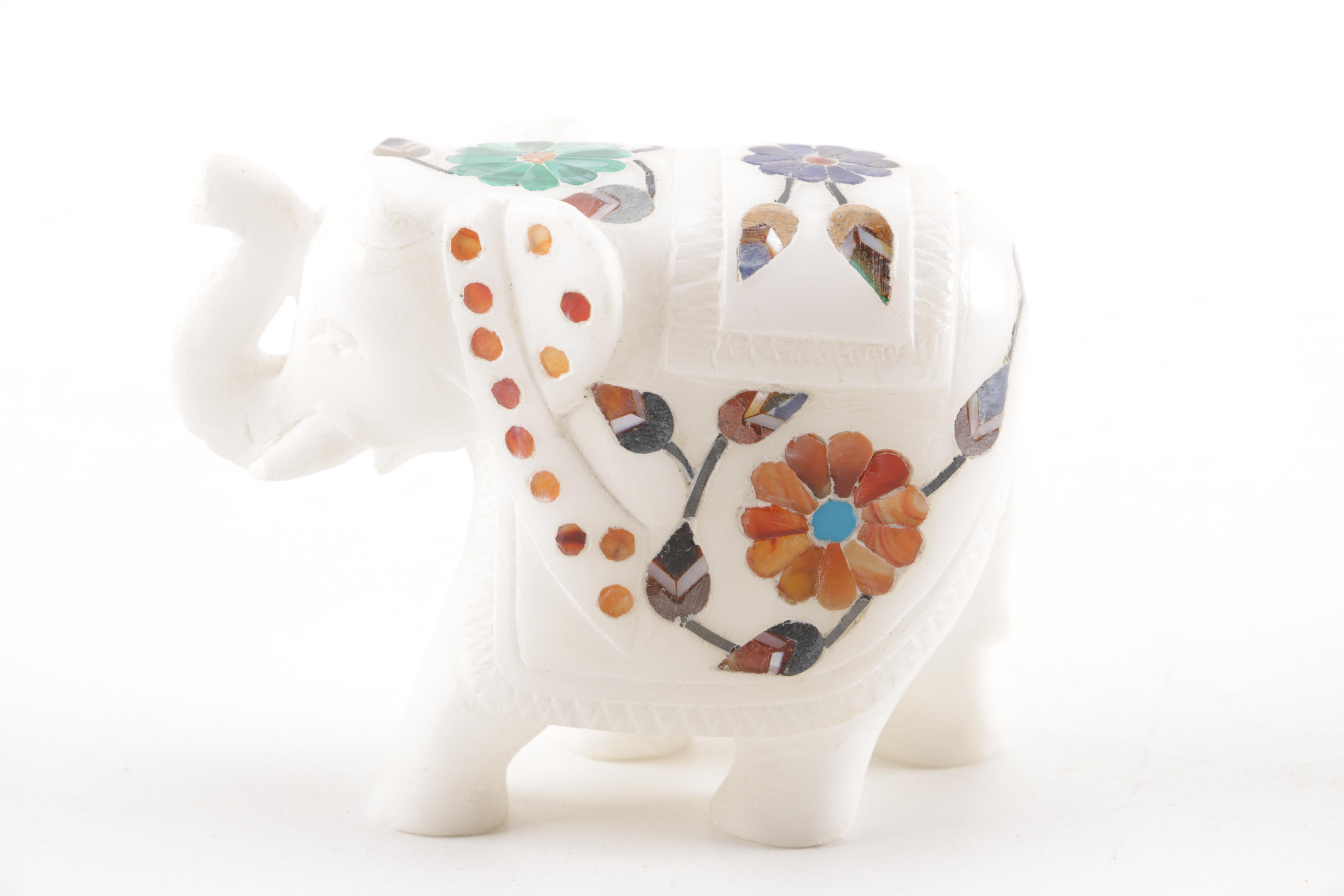 Elephant Figurines and Bookends