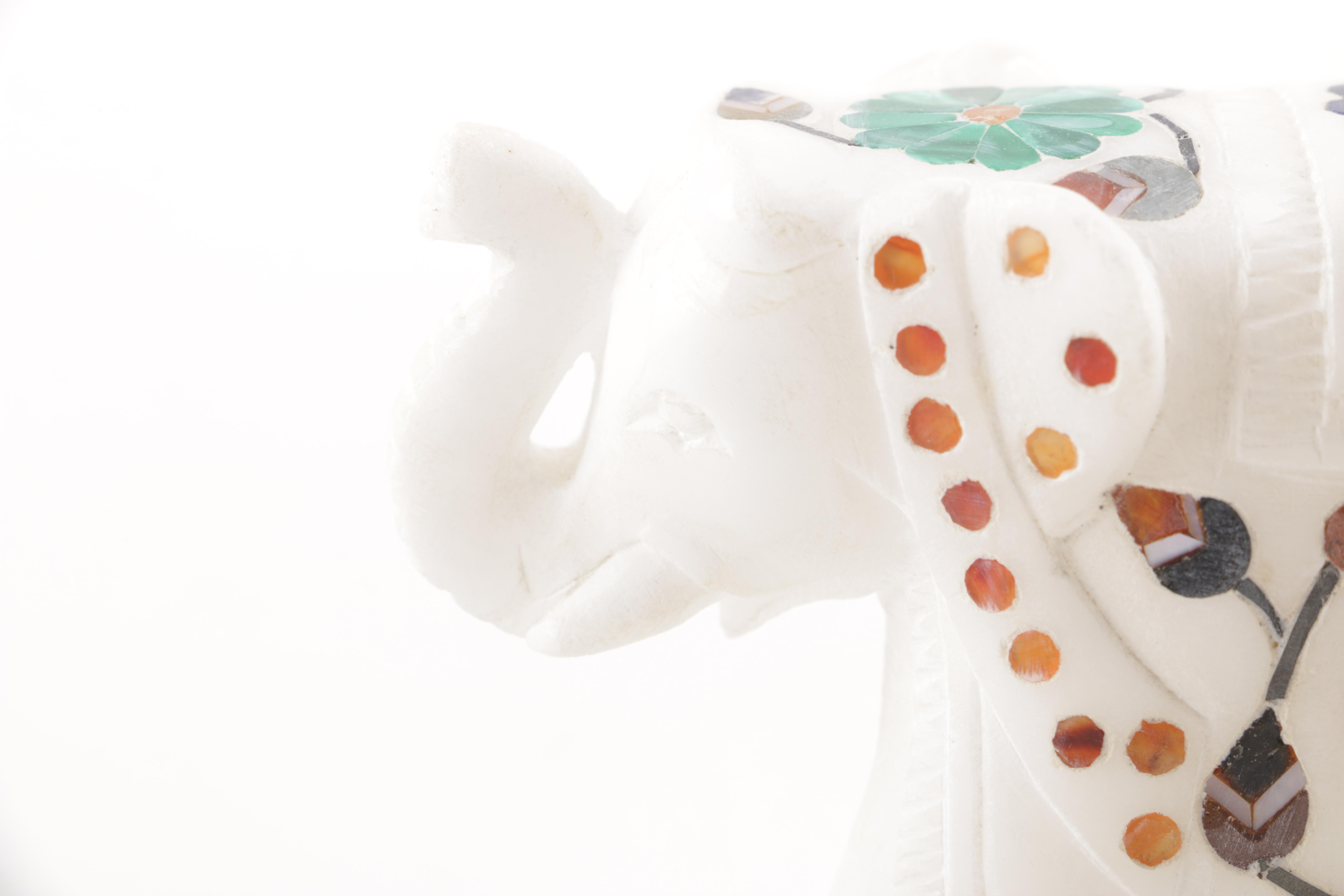 Elephant Figurines and Bookends