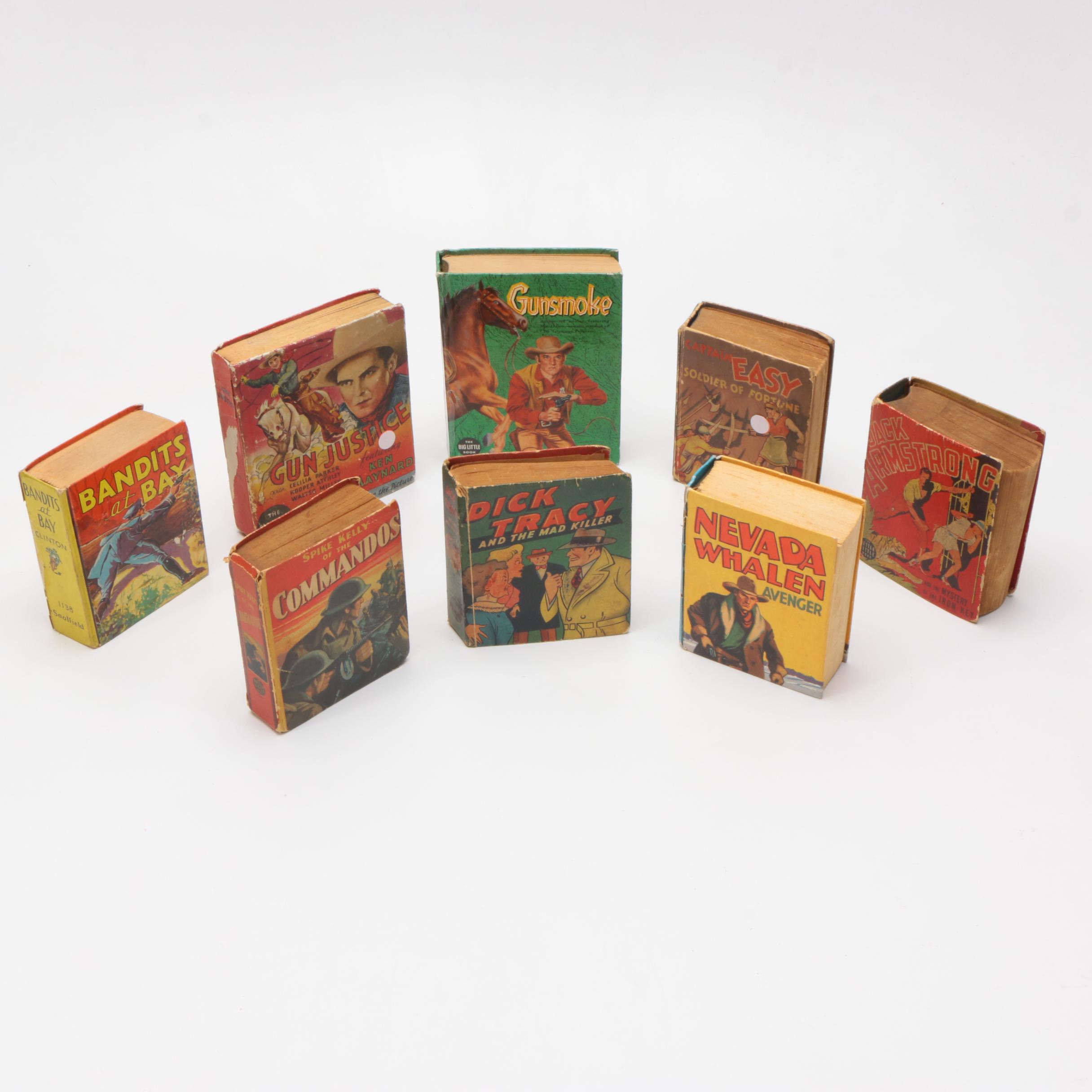 1930s–1950s Big Little Books Including "Gunsmoke" and "Dick Tracy"