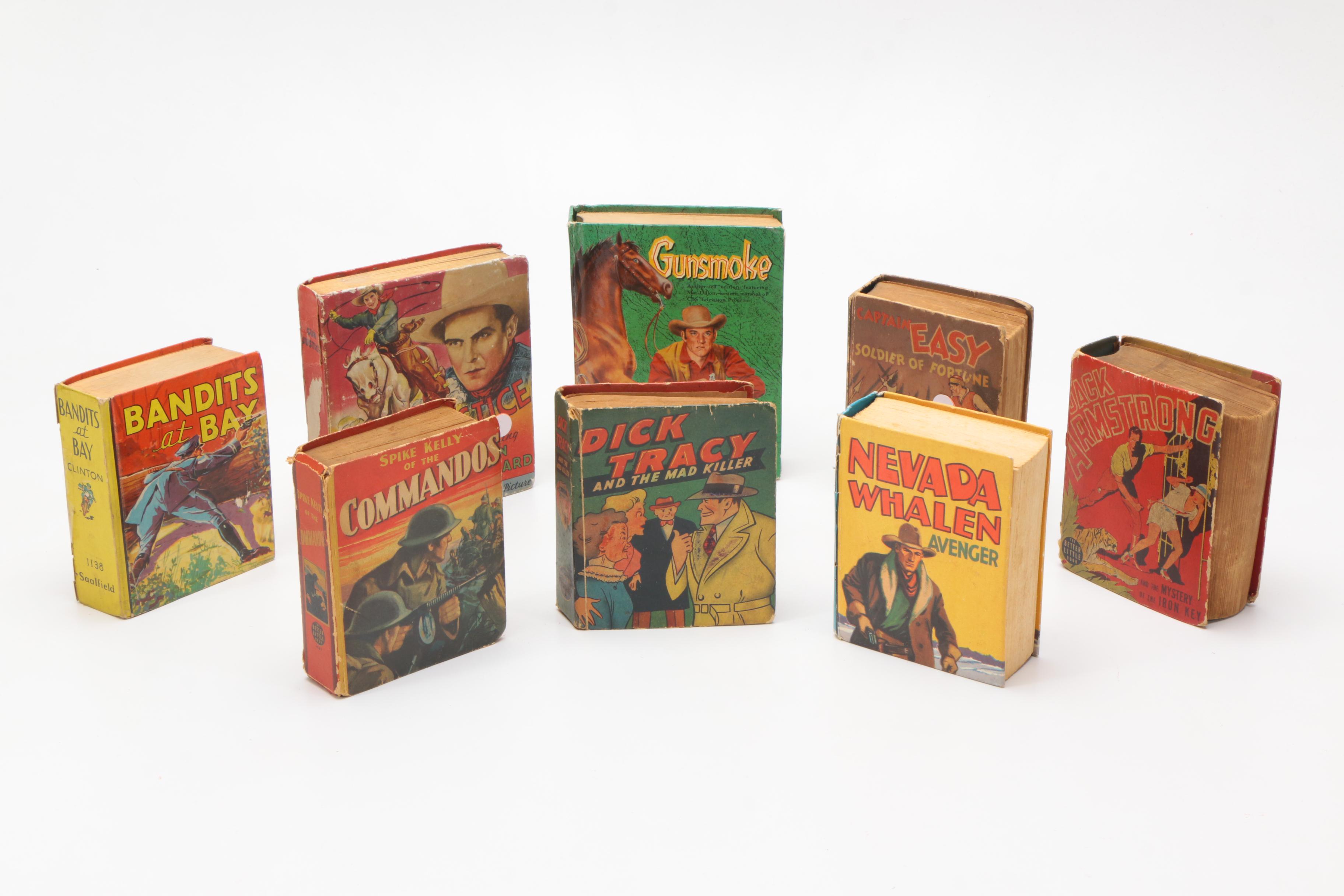1930s–1950s Big Little Books Including "Gunsmoke" and "Dick Tracy"