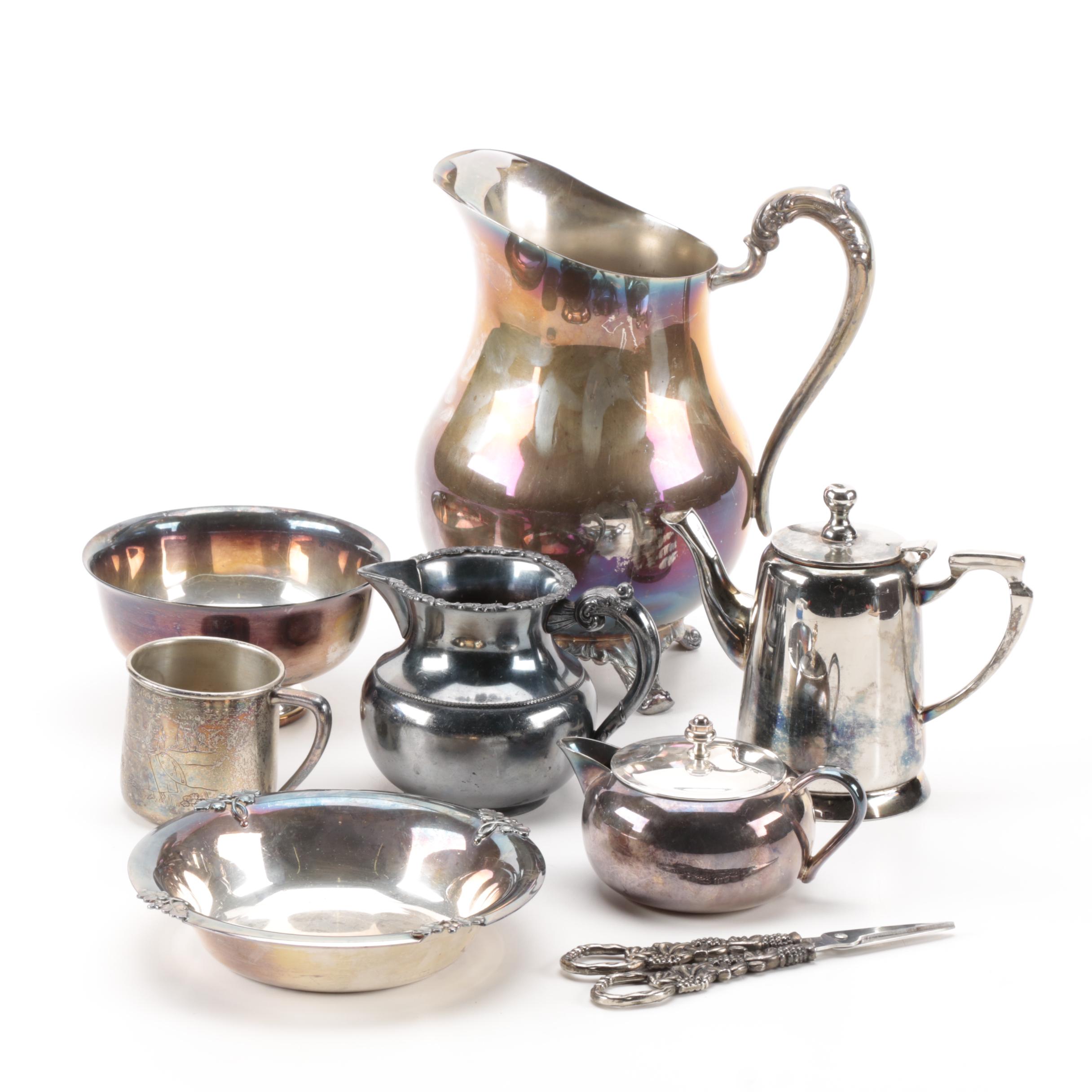 Silver Plate Tableware Featuring F.B. Rogers Silver Co.