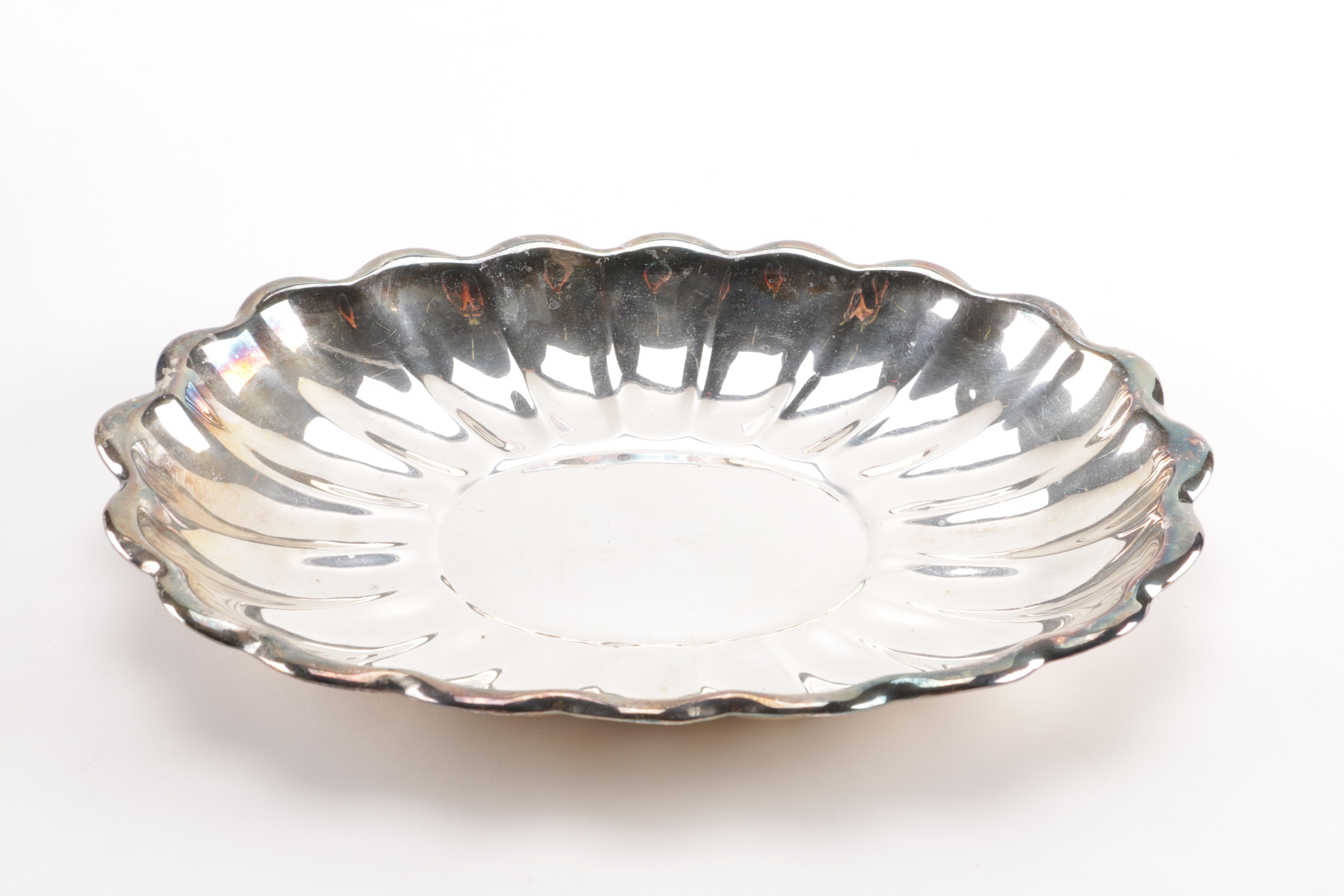 Silver Plate Serving Trays Featuring International Silver Co.