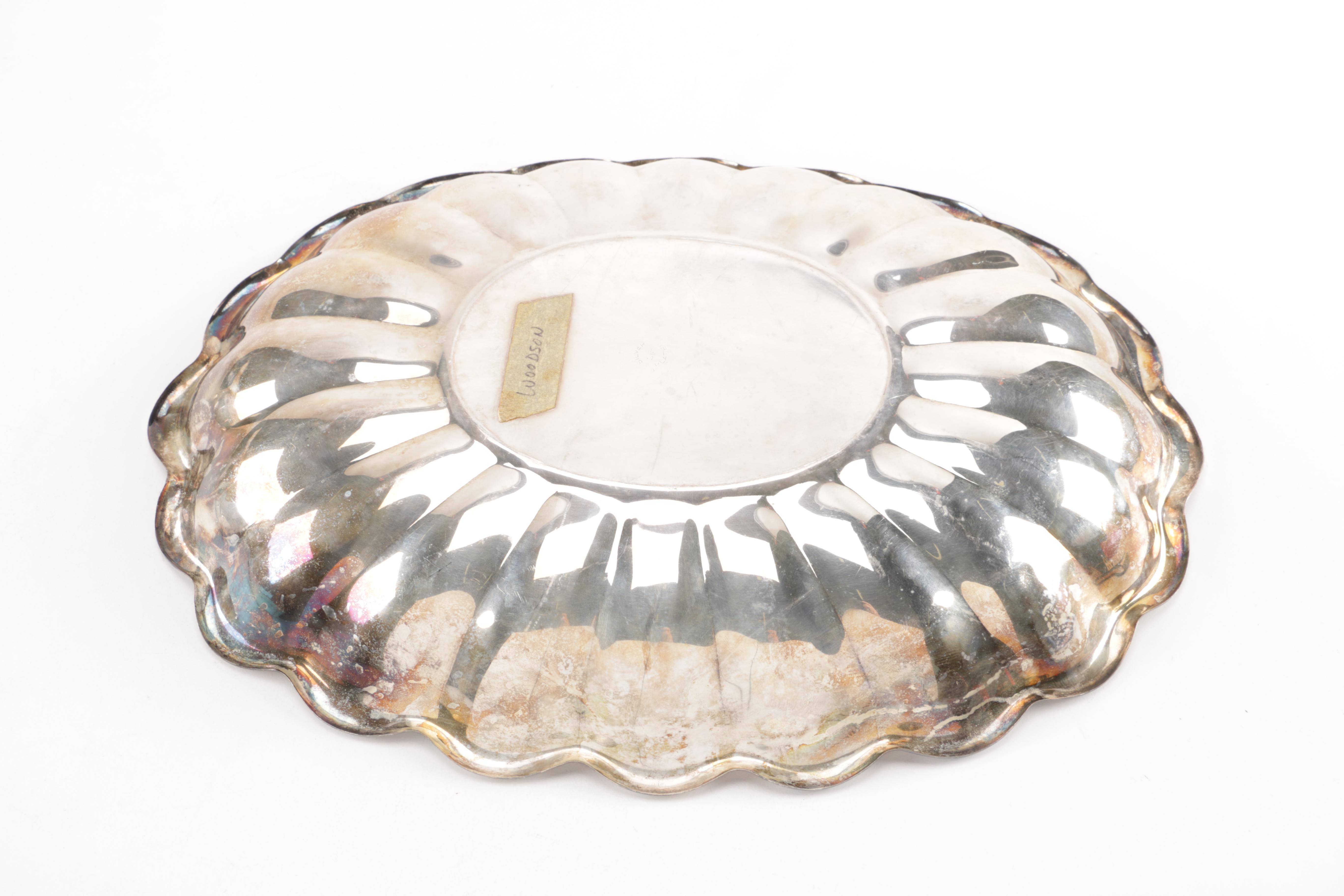 Silver Plate Serving Trays Featuring International Silver Co.