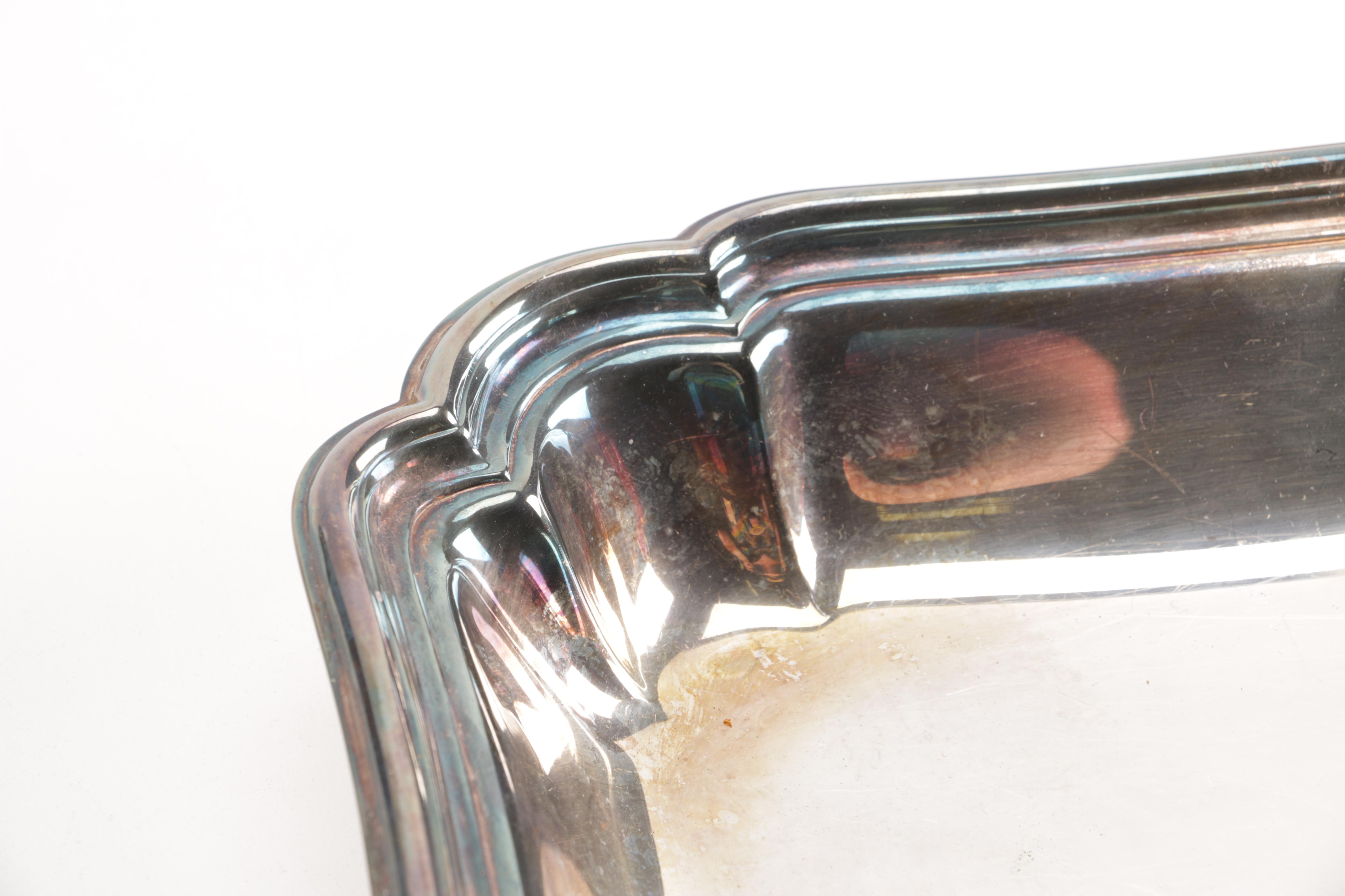 Silver Plate Serving Trays Featuring International Silver Co.