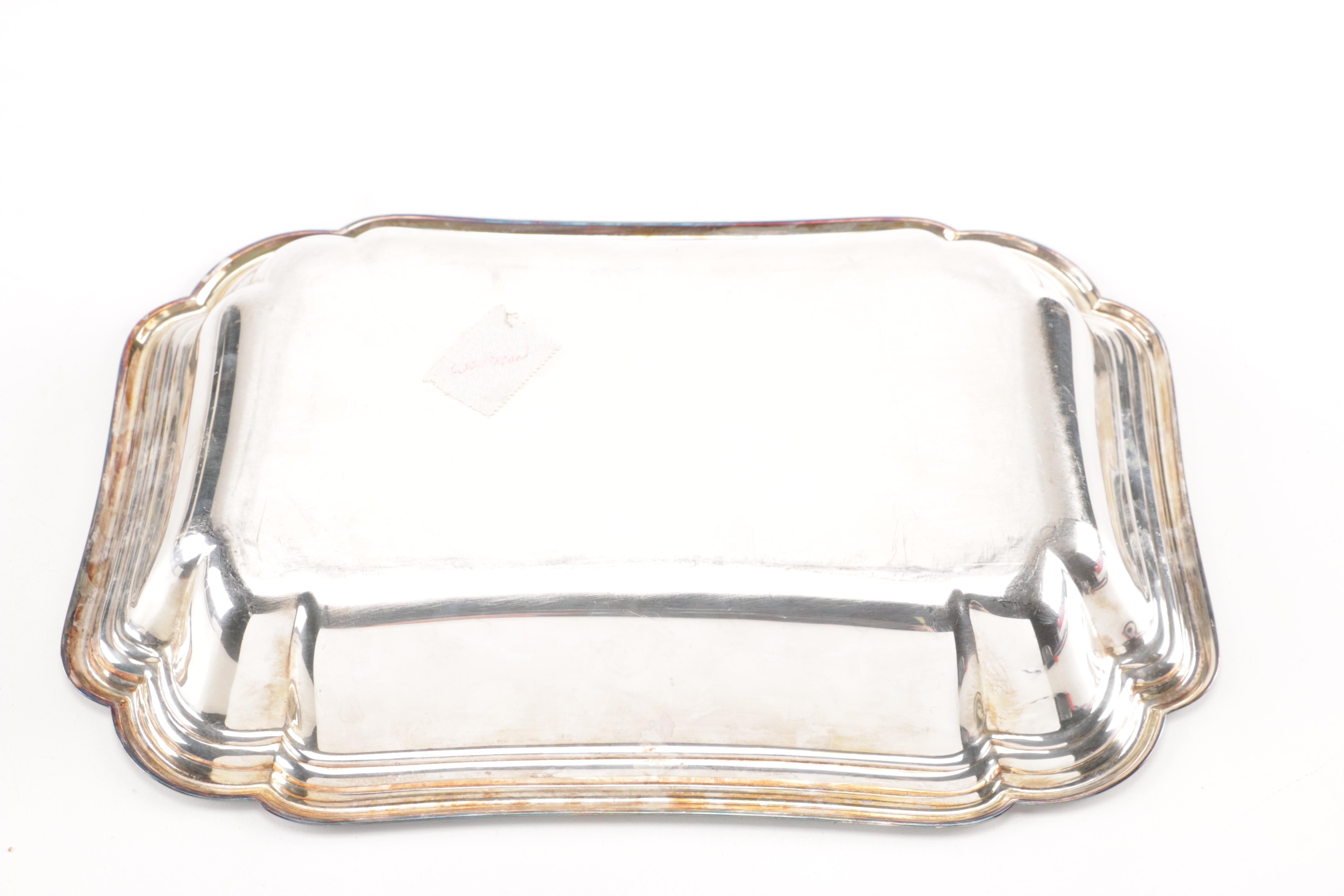 Silver Plate Serving Trays Featuring International Silver Co.
