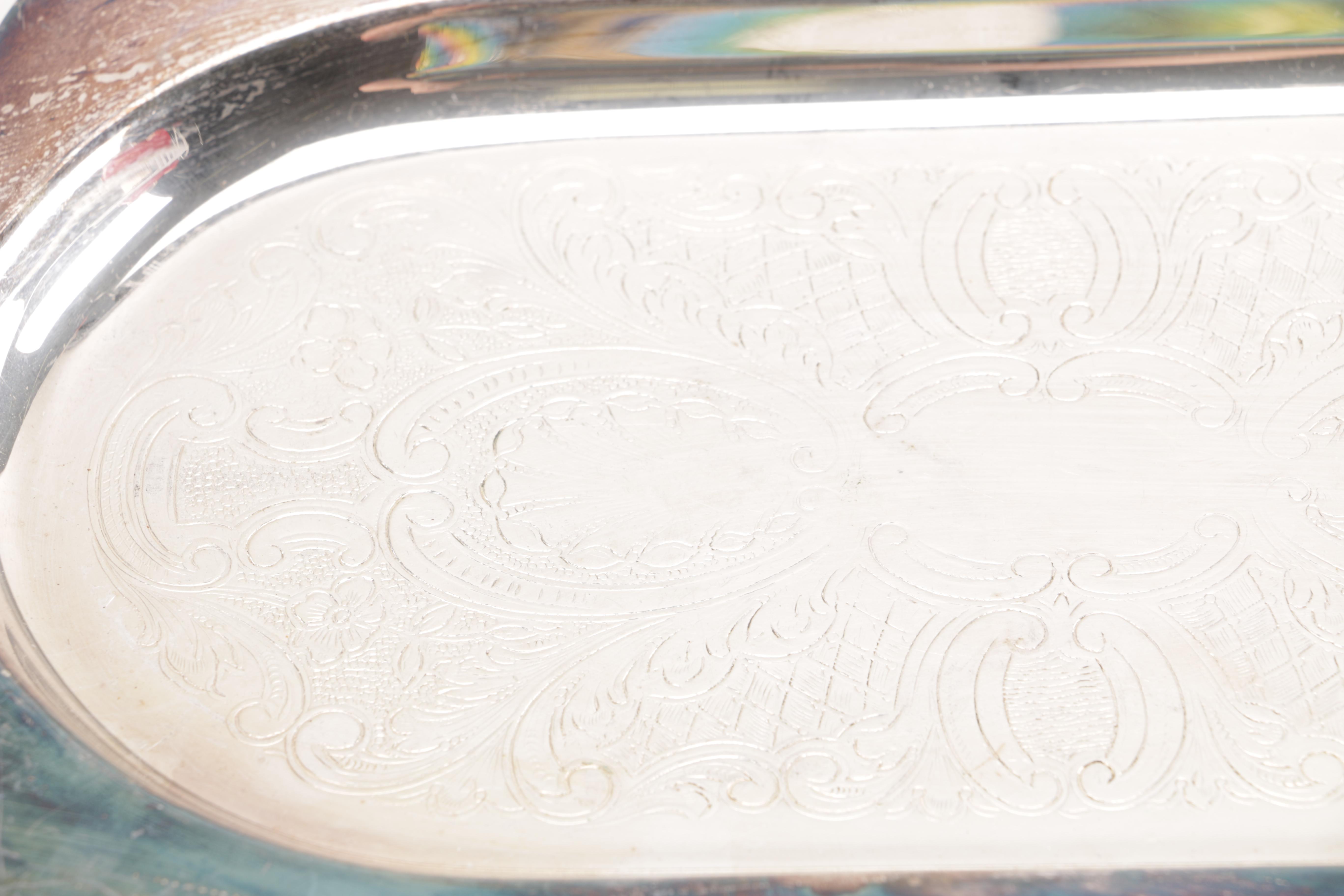 Silver Plate Serving Trays Featuring International Silver Co.