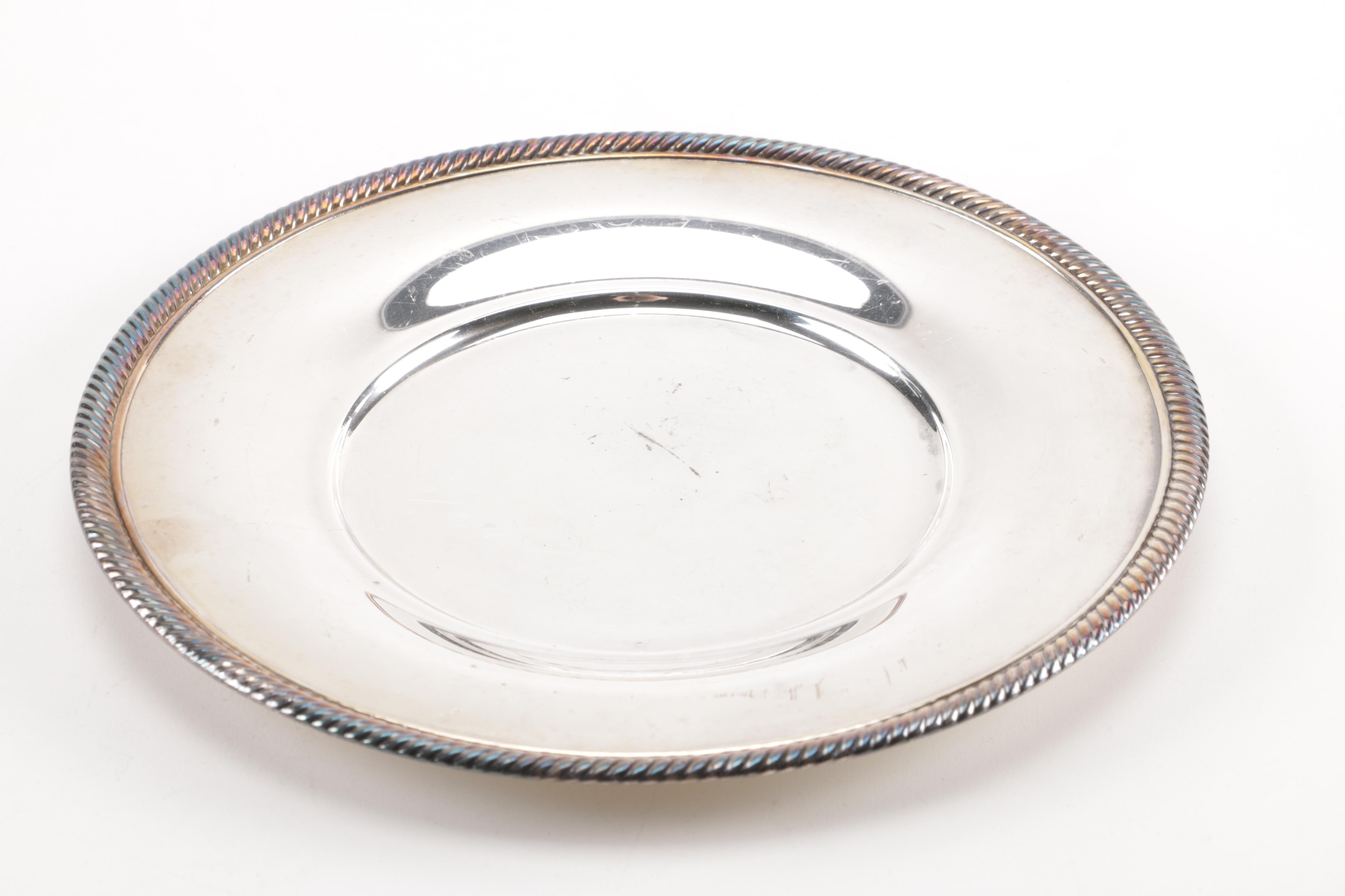 Silver Plate Serving Trays Featuring International Silver Co.