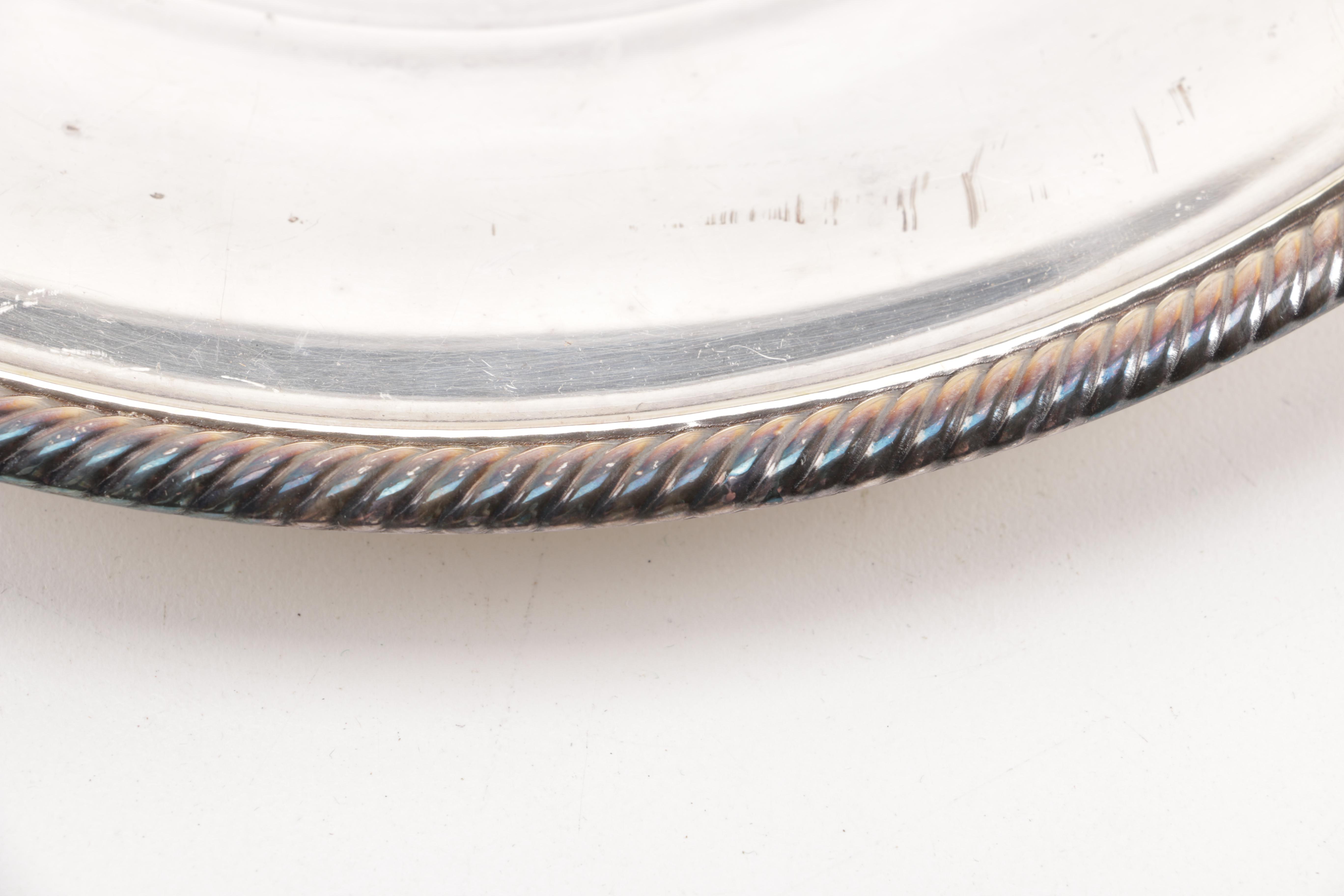 Silver Plate Serving Trays Featuring International Silver Co.