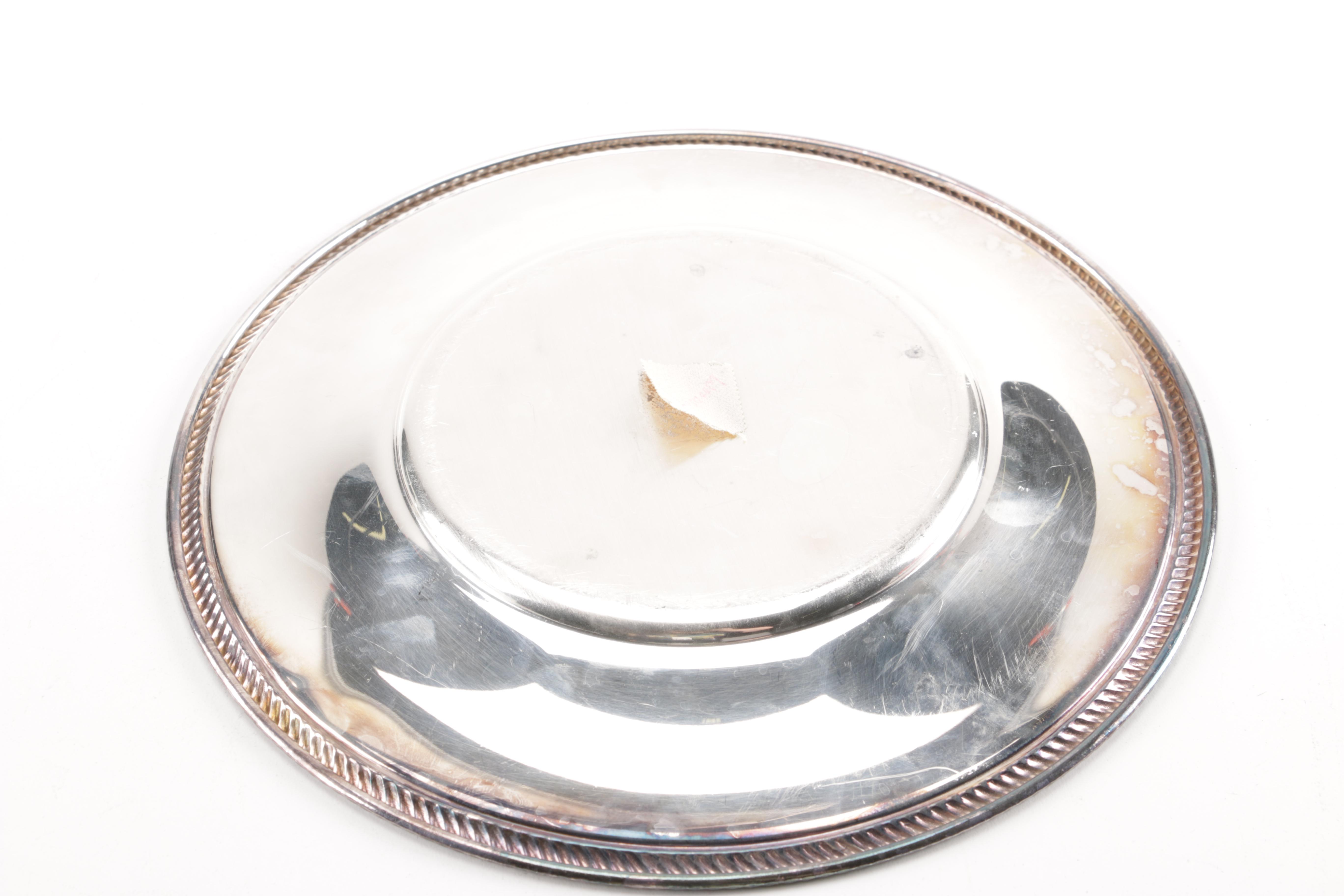 Silver Plate Serving Trays Featuring International Silver Co.