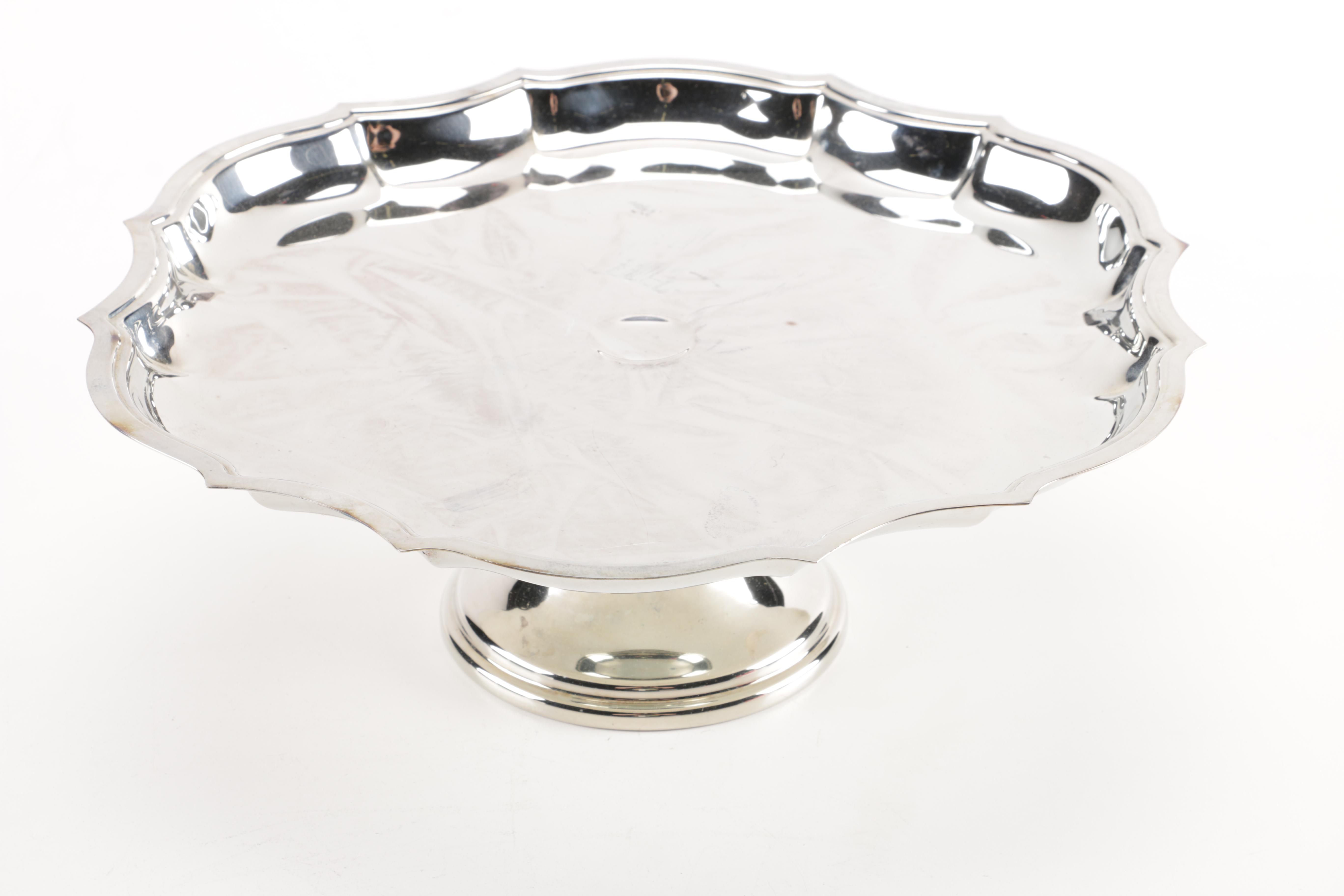 Silver Plate Serving Trays Featuring International Silver Co.