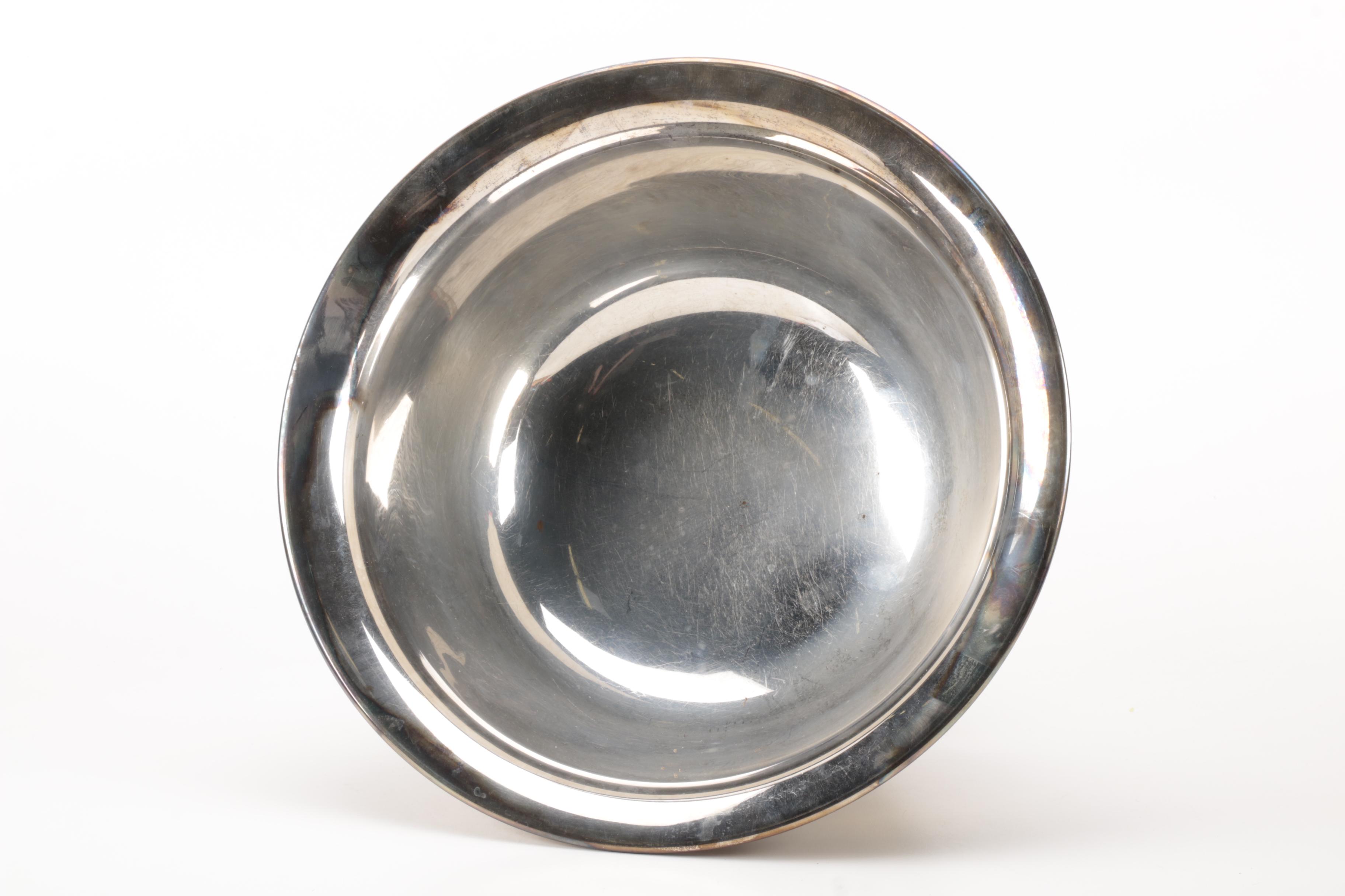 Silver Plate Punch Bowls From Poole and Homan