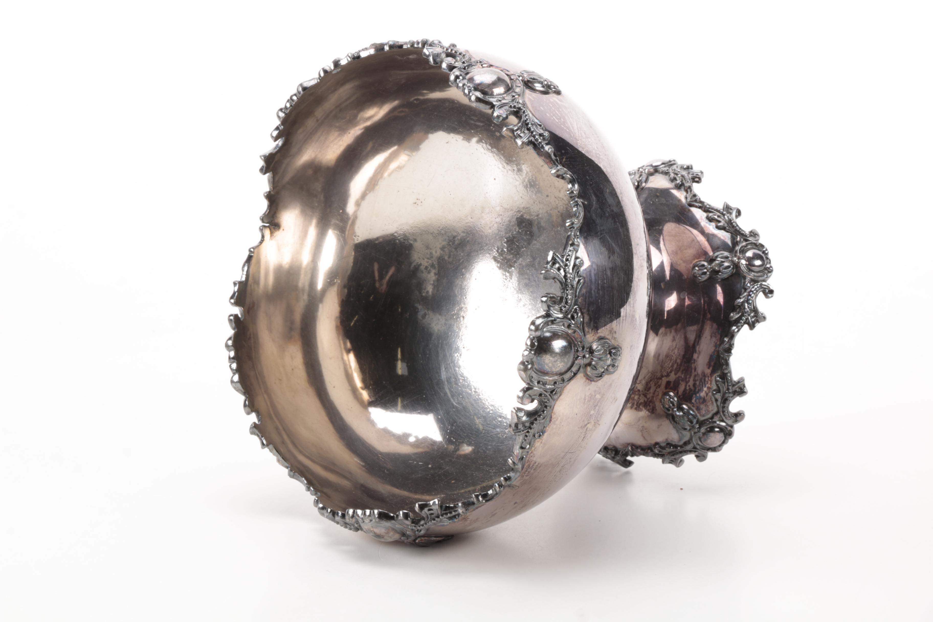Silver Plate Punch Bowls From Poole and Homan