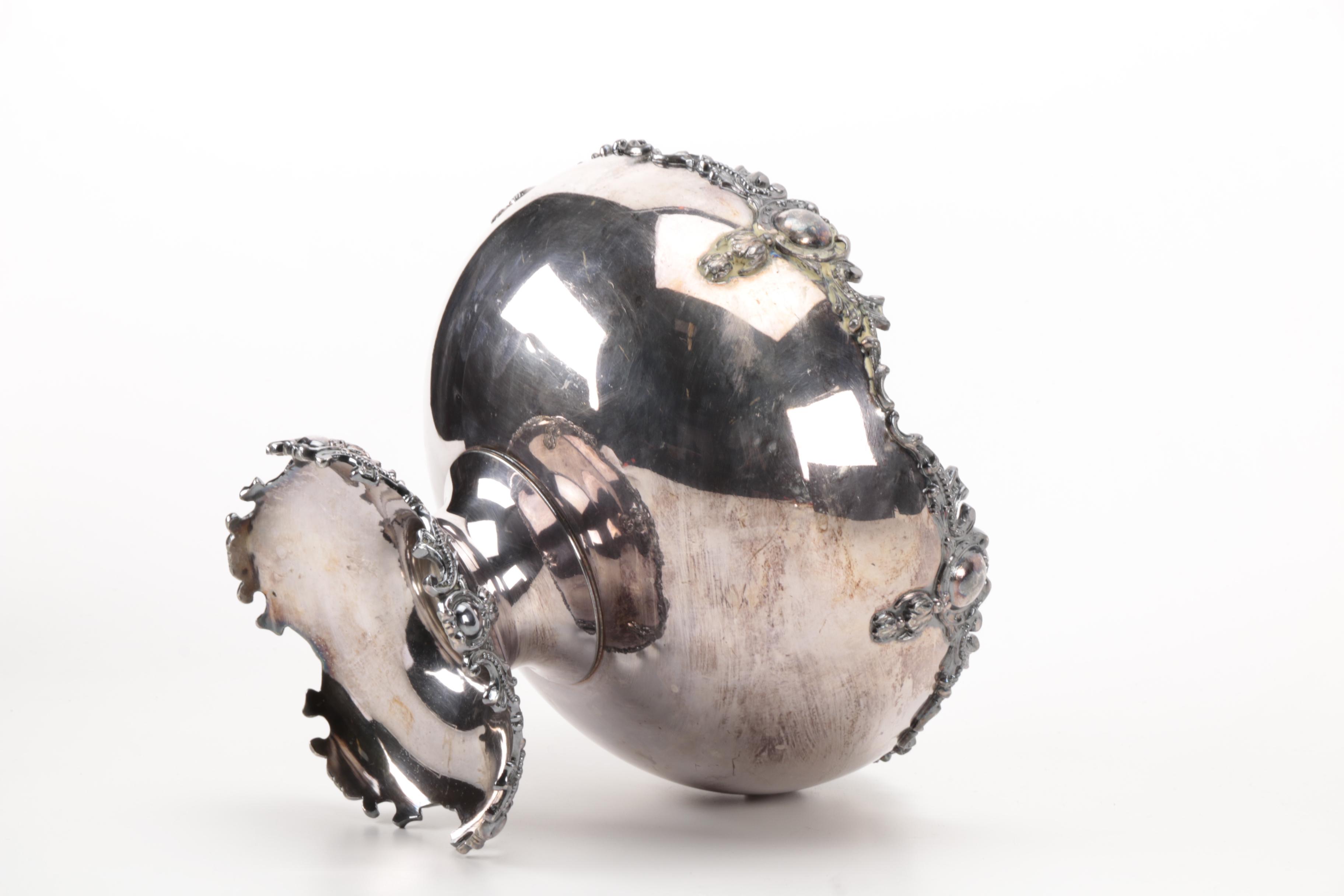 Silver Plate Punch Bowls From Poole and Homan