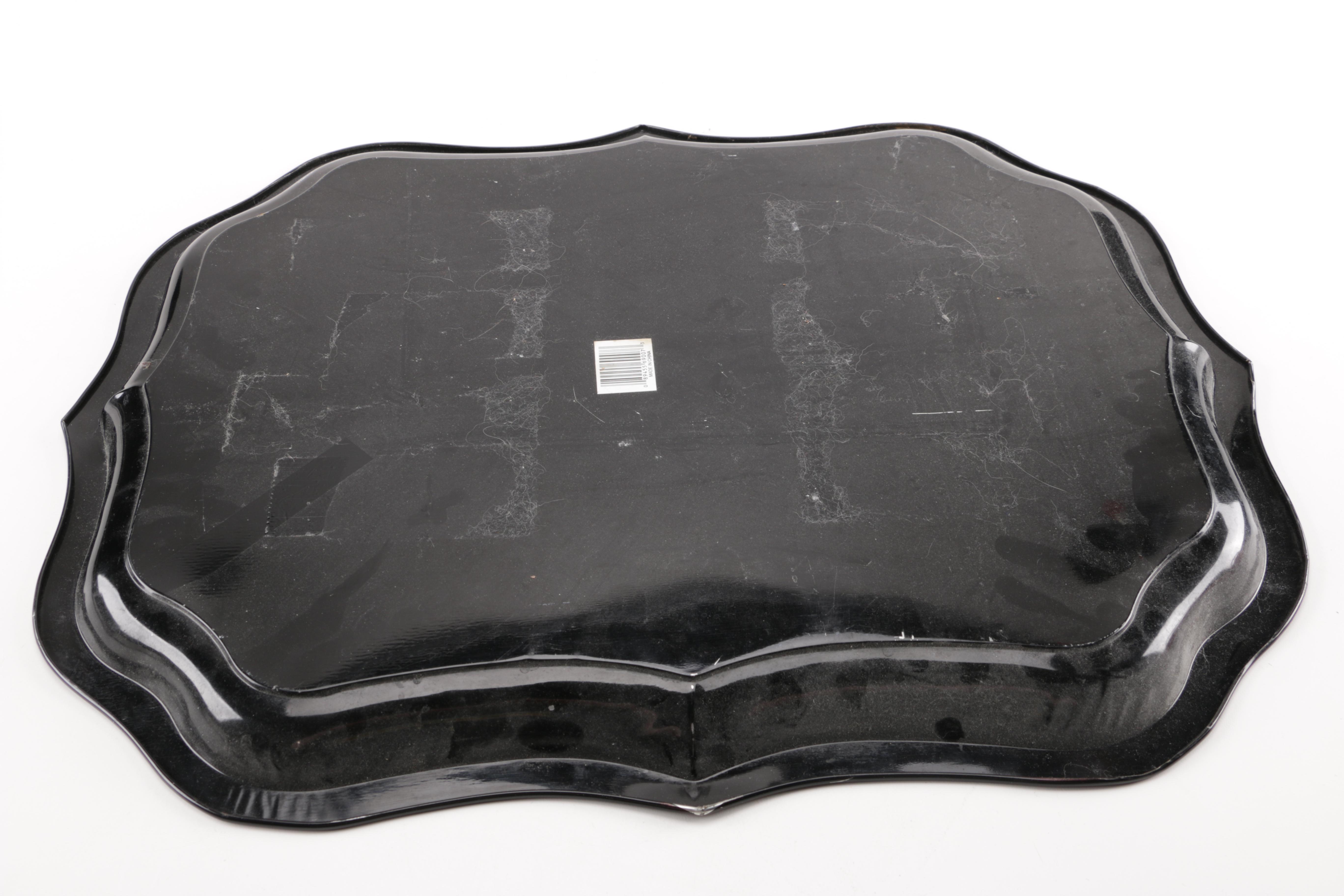 Assorted Decorative Trays Featuring Japanese and French Pieces