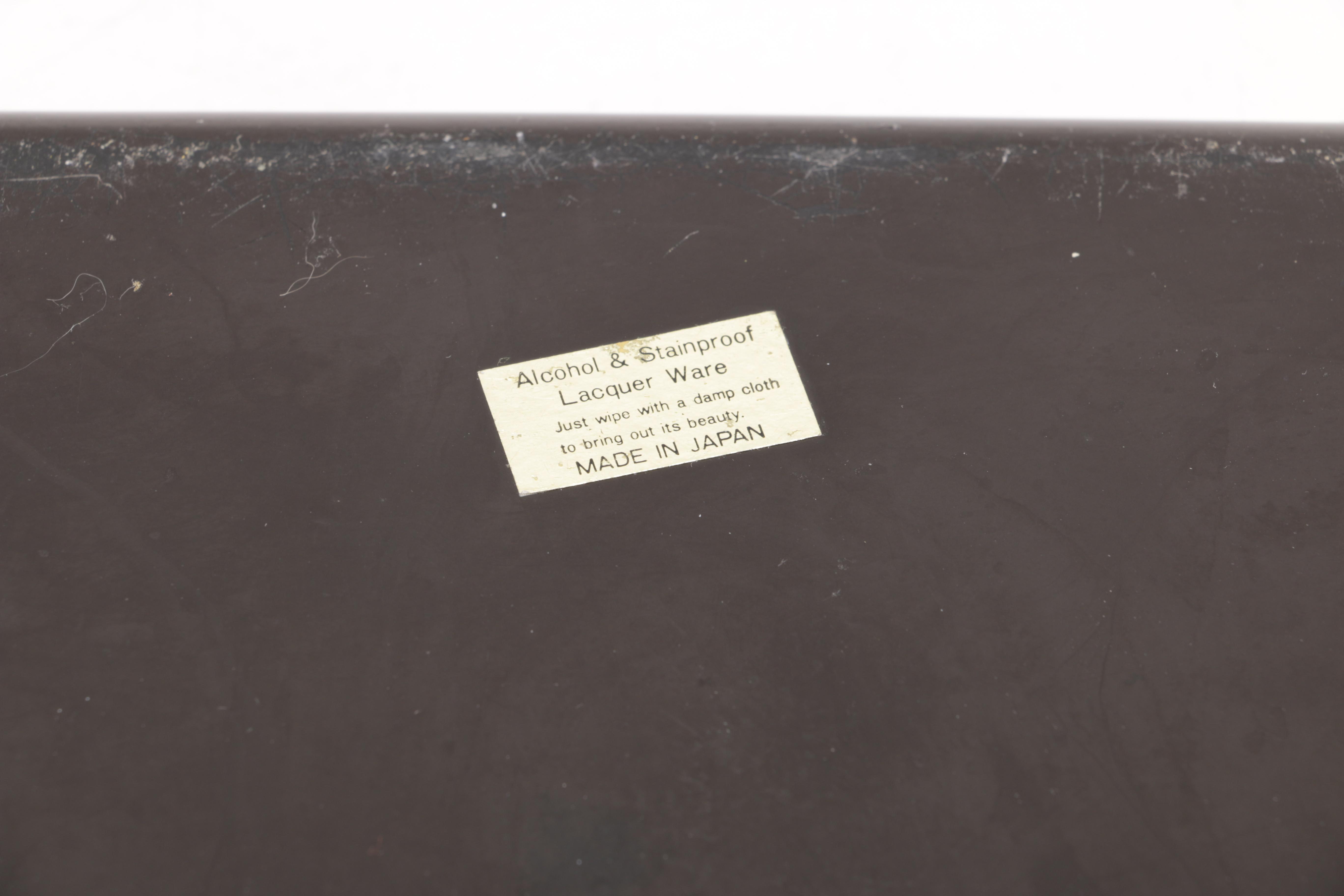 Assorted Decorative Trays Featuring Japanese and French Pieces