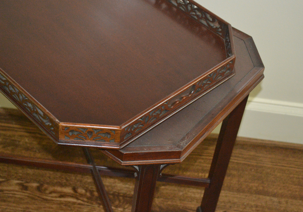Chippendale Style Tray Table by Williamsburg Tradition House