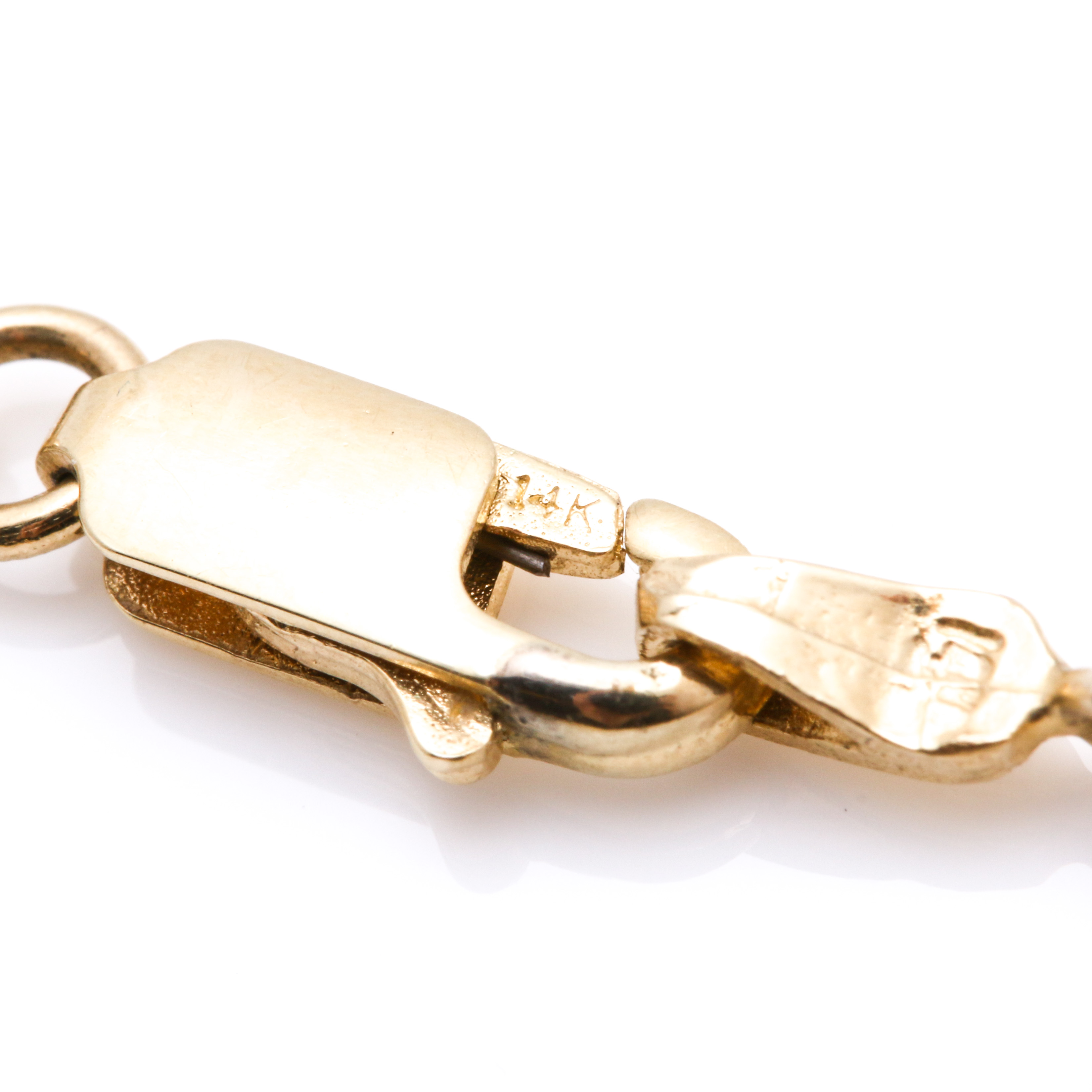 14K Yellow Gold Whale Tail Bracelet