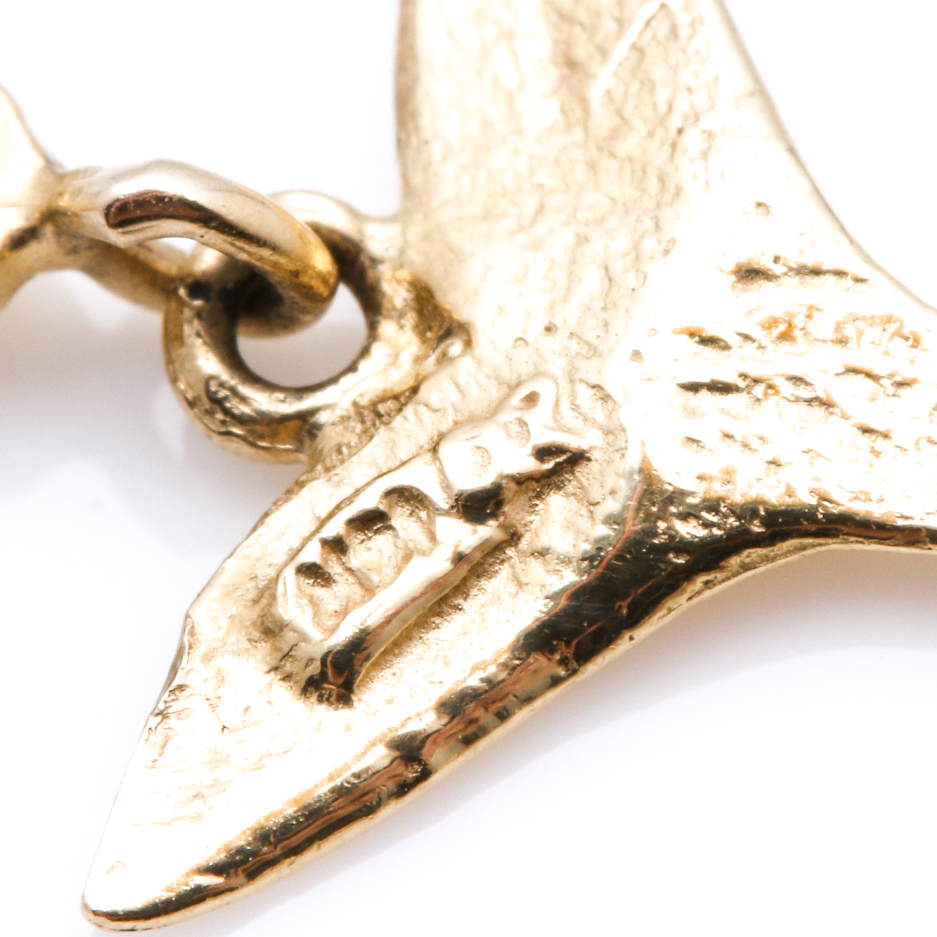 14K Yellow Gold Whale Tail Bracelet