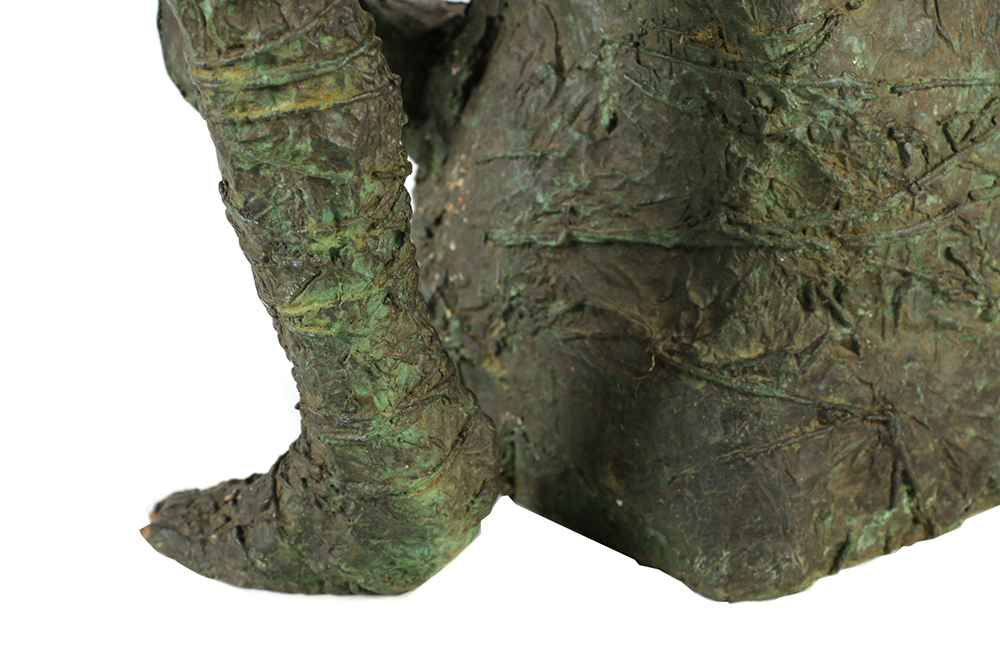 Copper Sculpture of Nude Female Figure