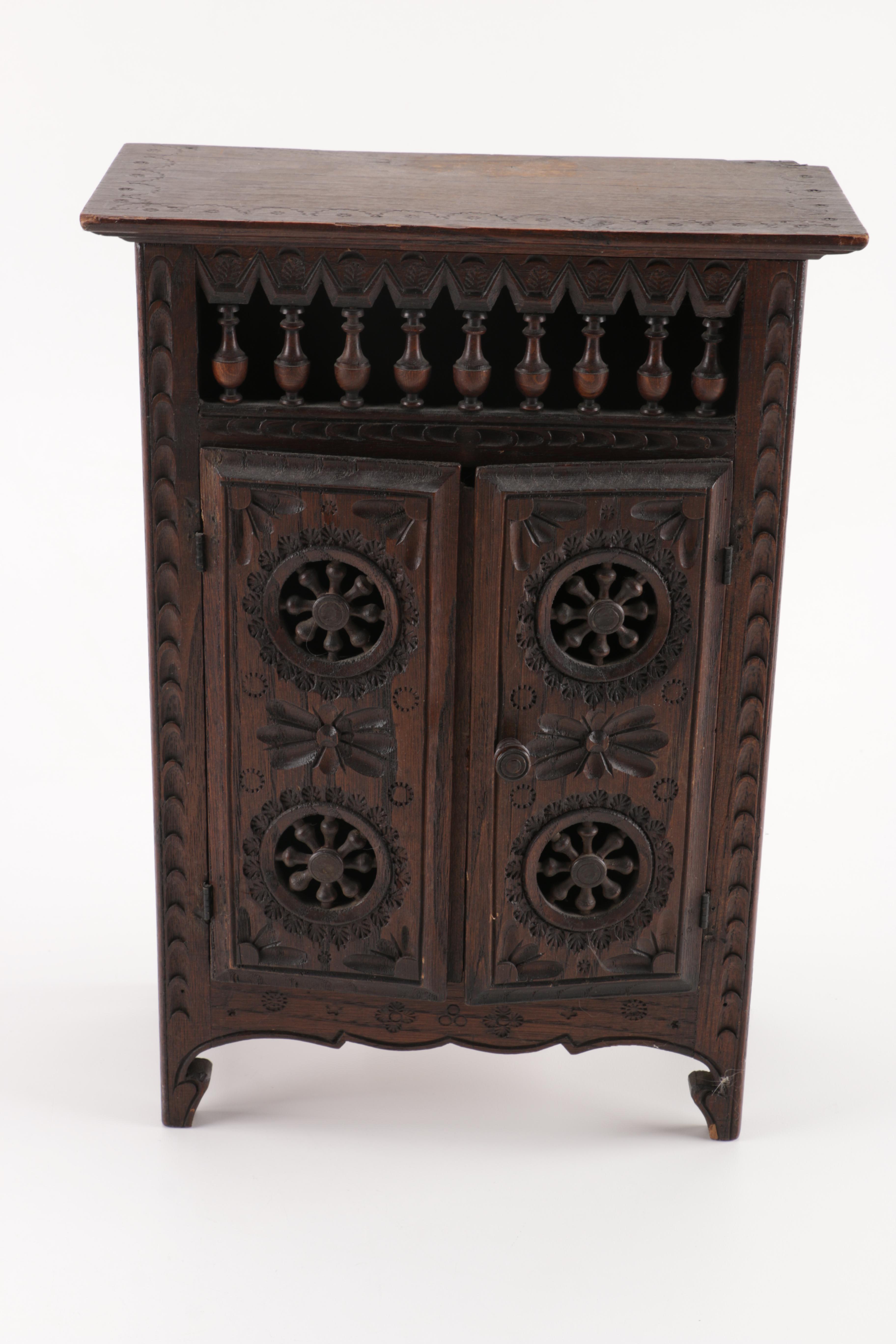 Vintage Mirror, Jewelry Box, and Display Case