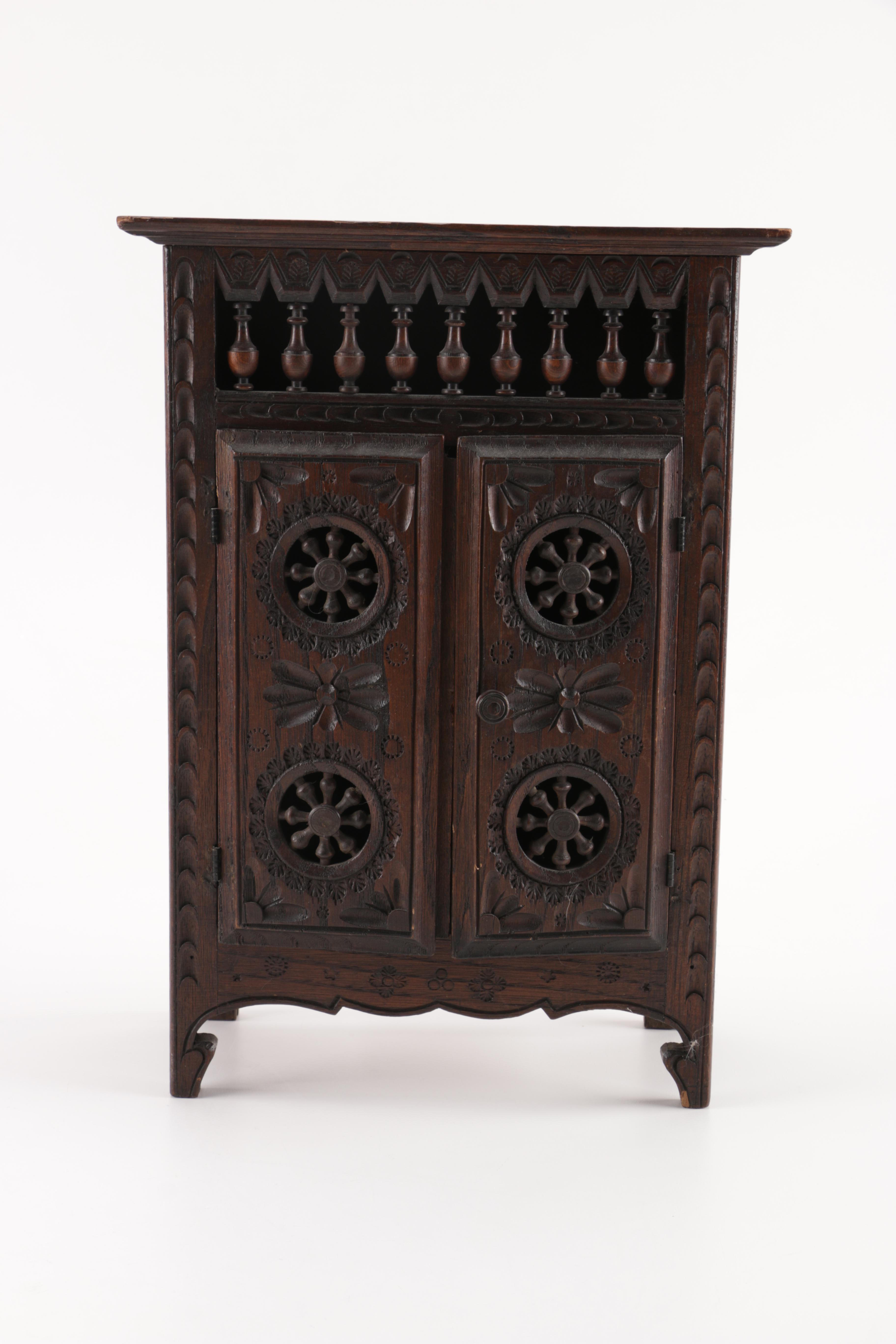 Vintage Mirror, Jewelry Box, and Display Case