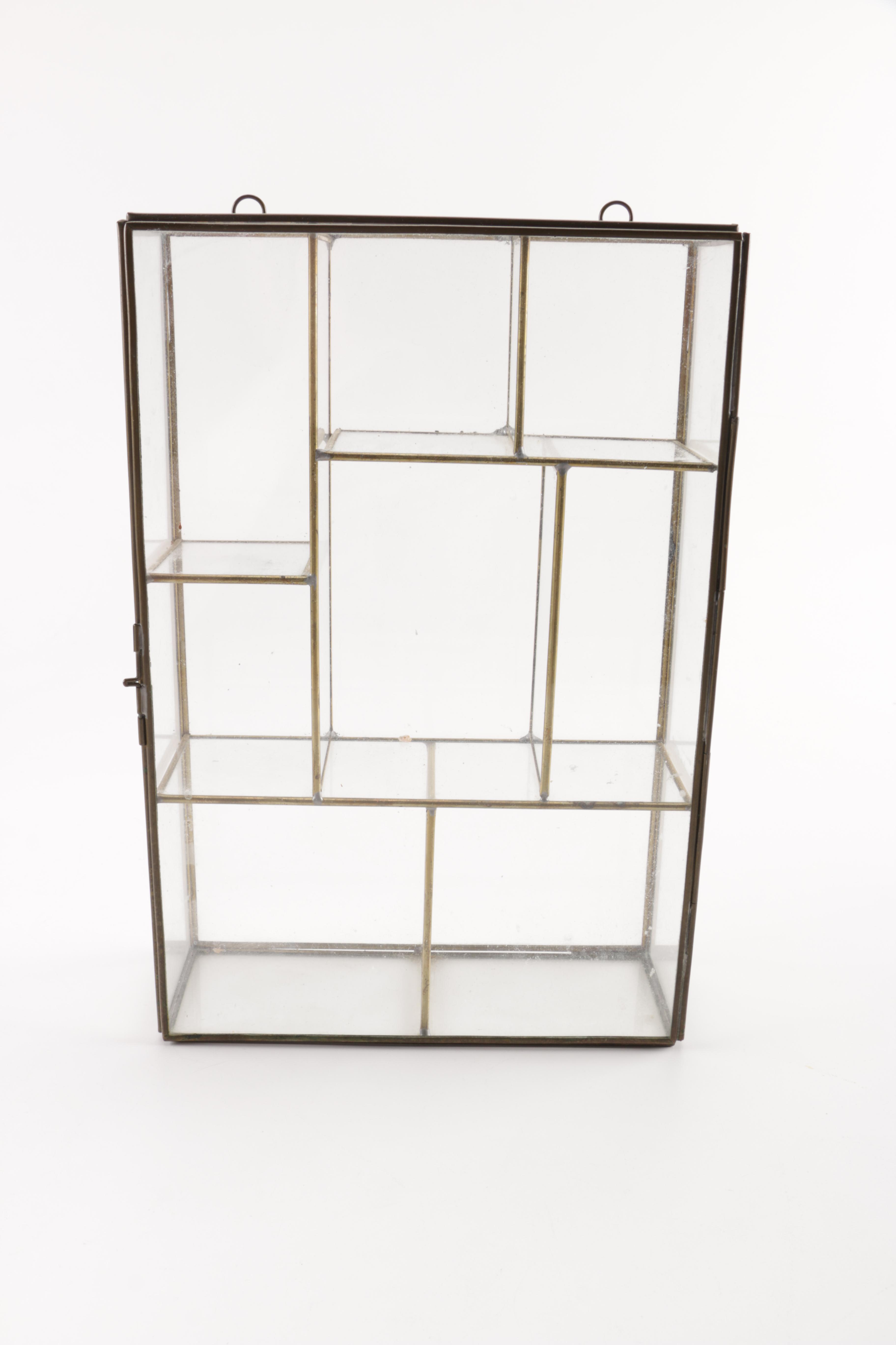 Vintage Mirror, Jewelry Box, and Display Case