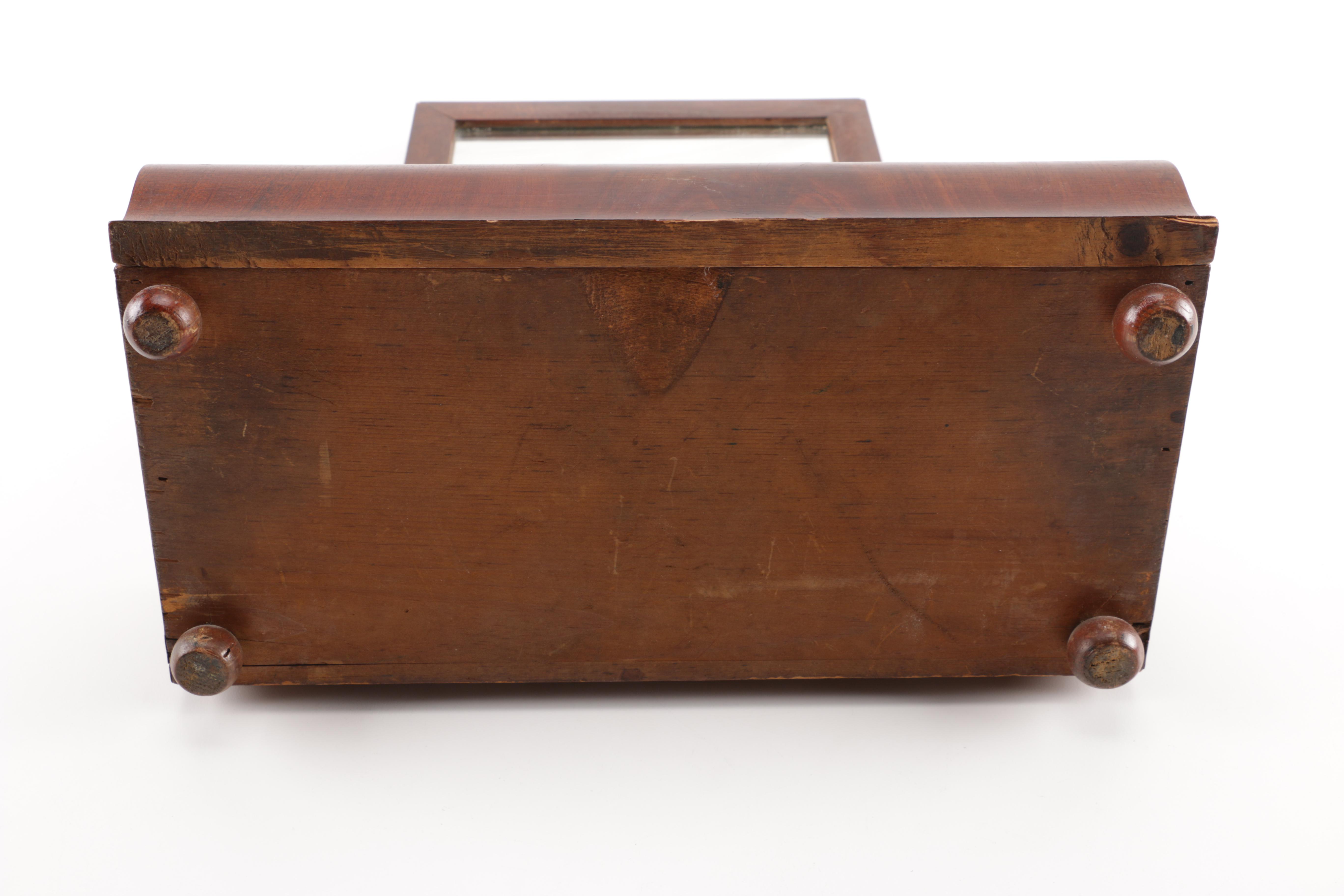 Vintage Mirror, Jewelry Box, and Display Case