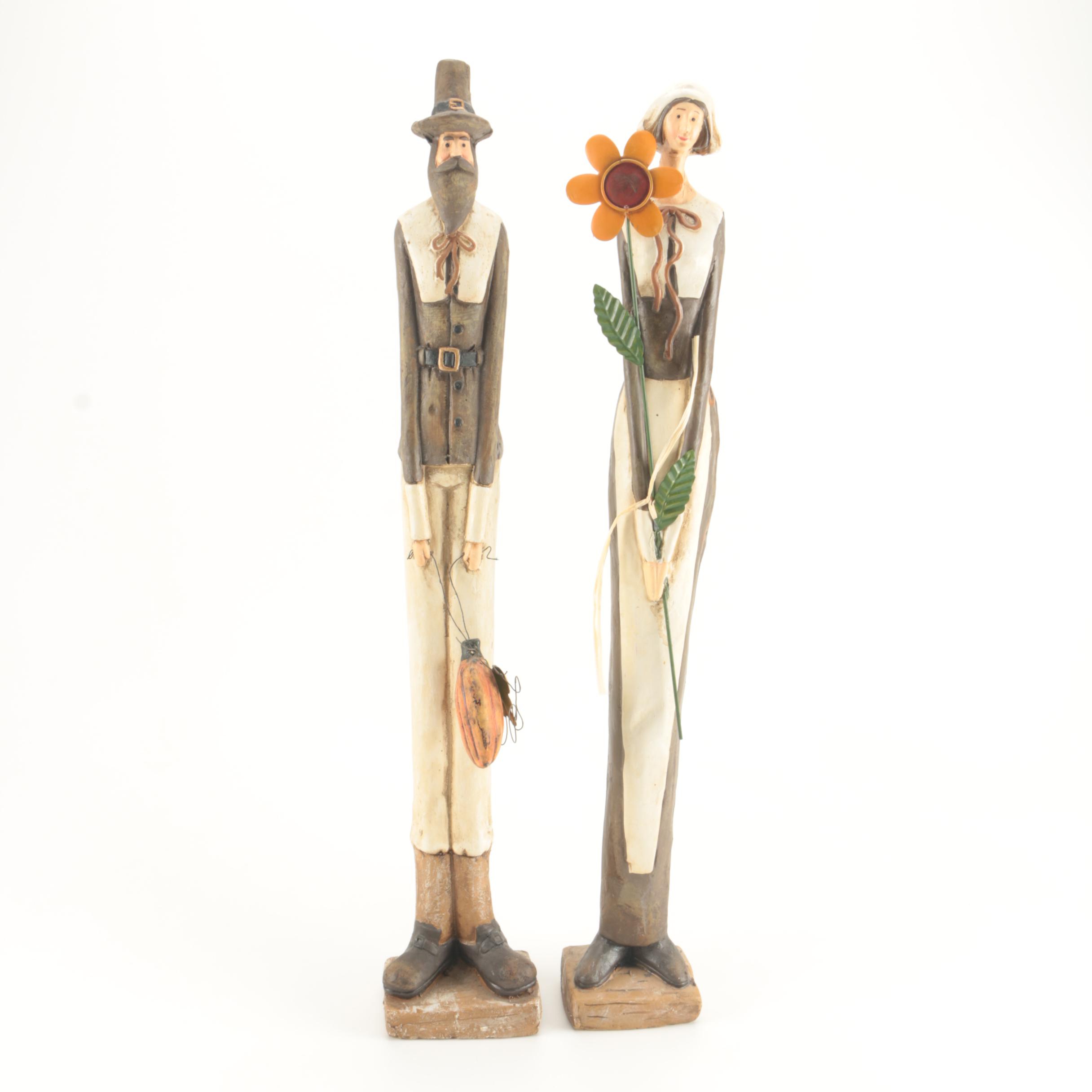 Resin Pilgrim Figurines