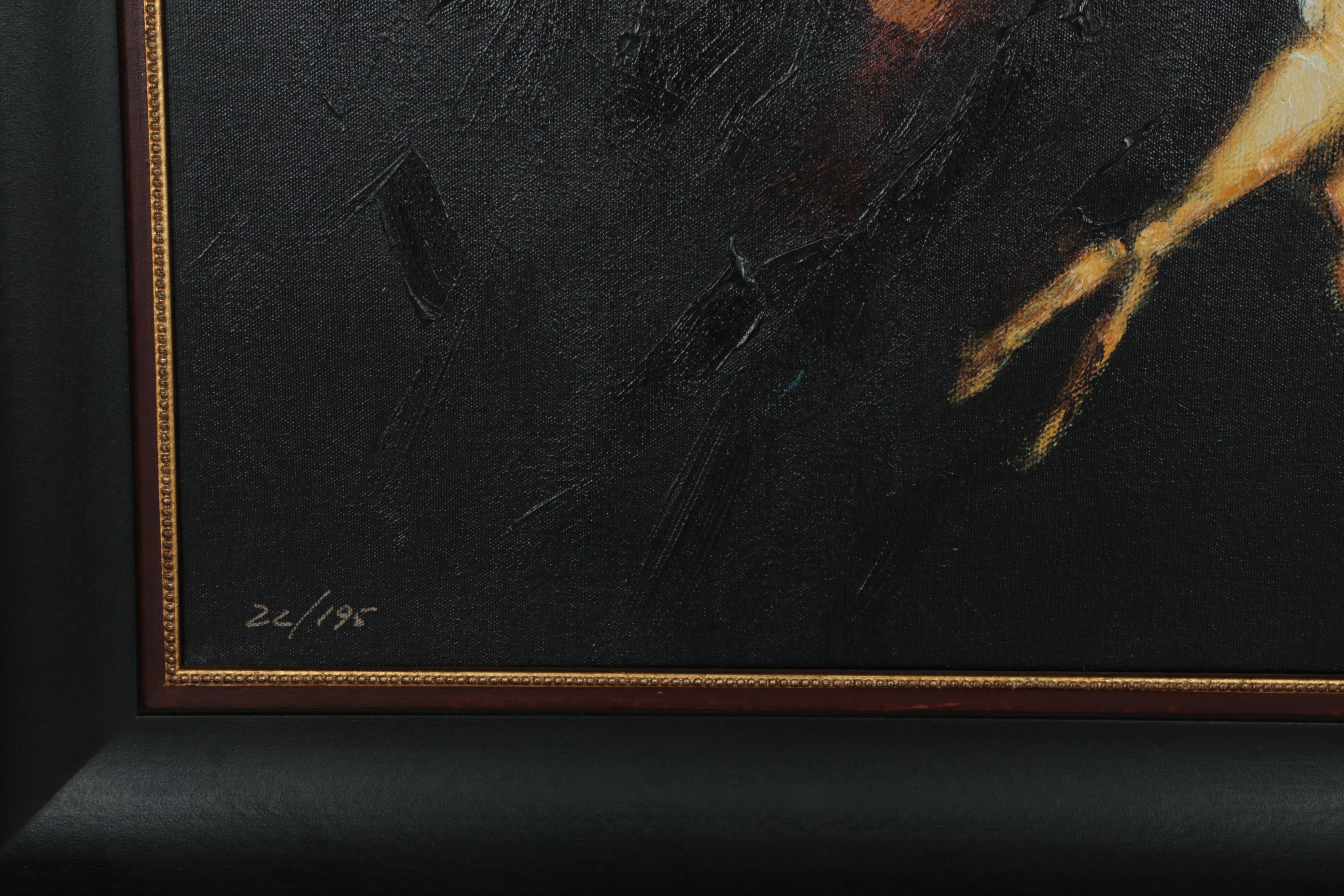 Fabian Perez Limited Edition Hand Embellished Giclee on Canvas "Flamenco"