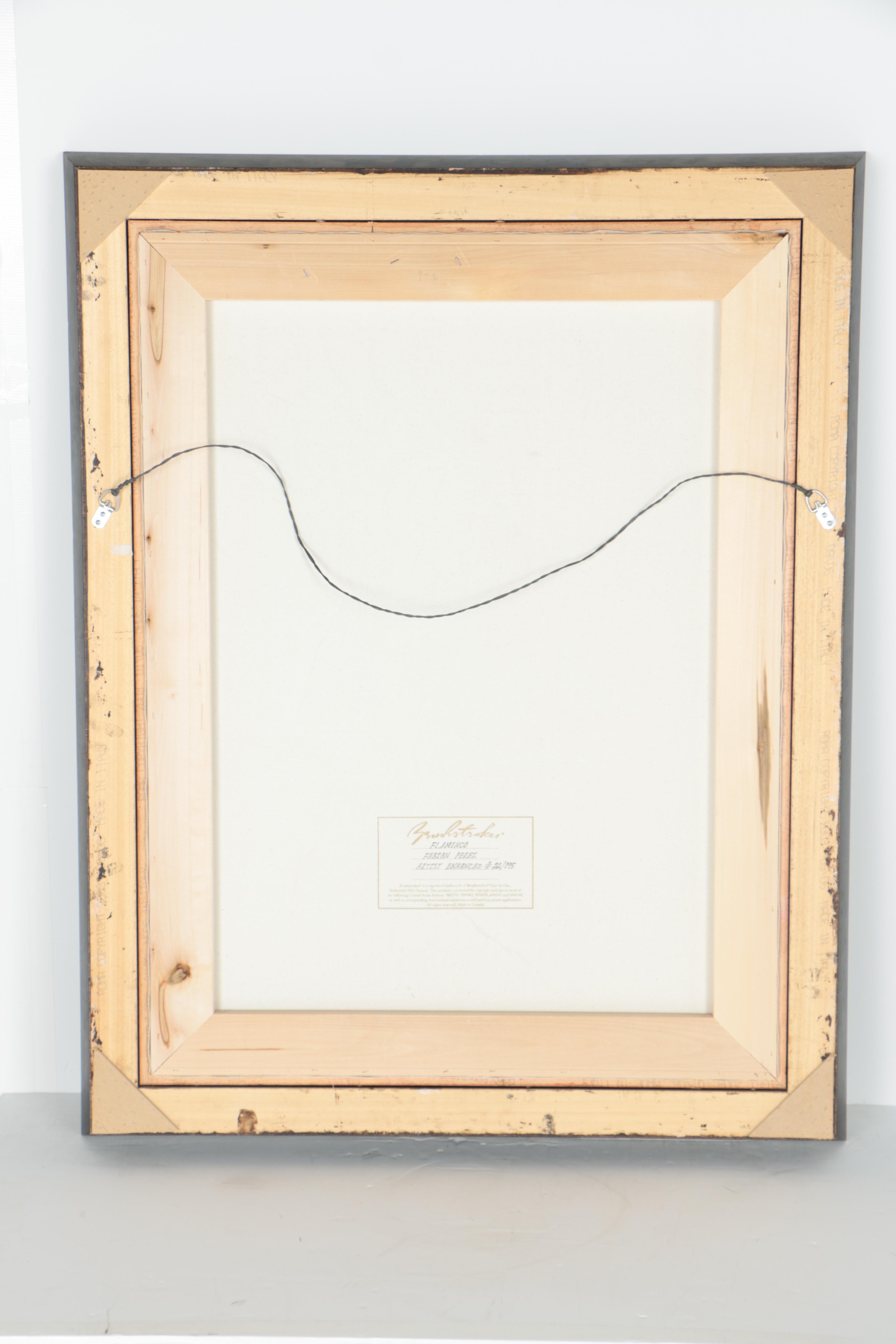 Fabian Perez Limited Edition Hand Embellished Giclee on Canvas "Flamenco"