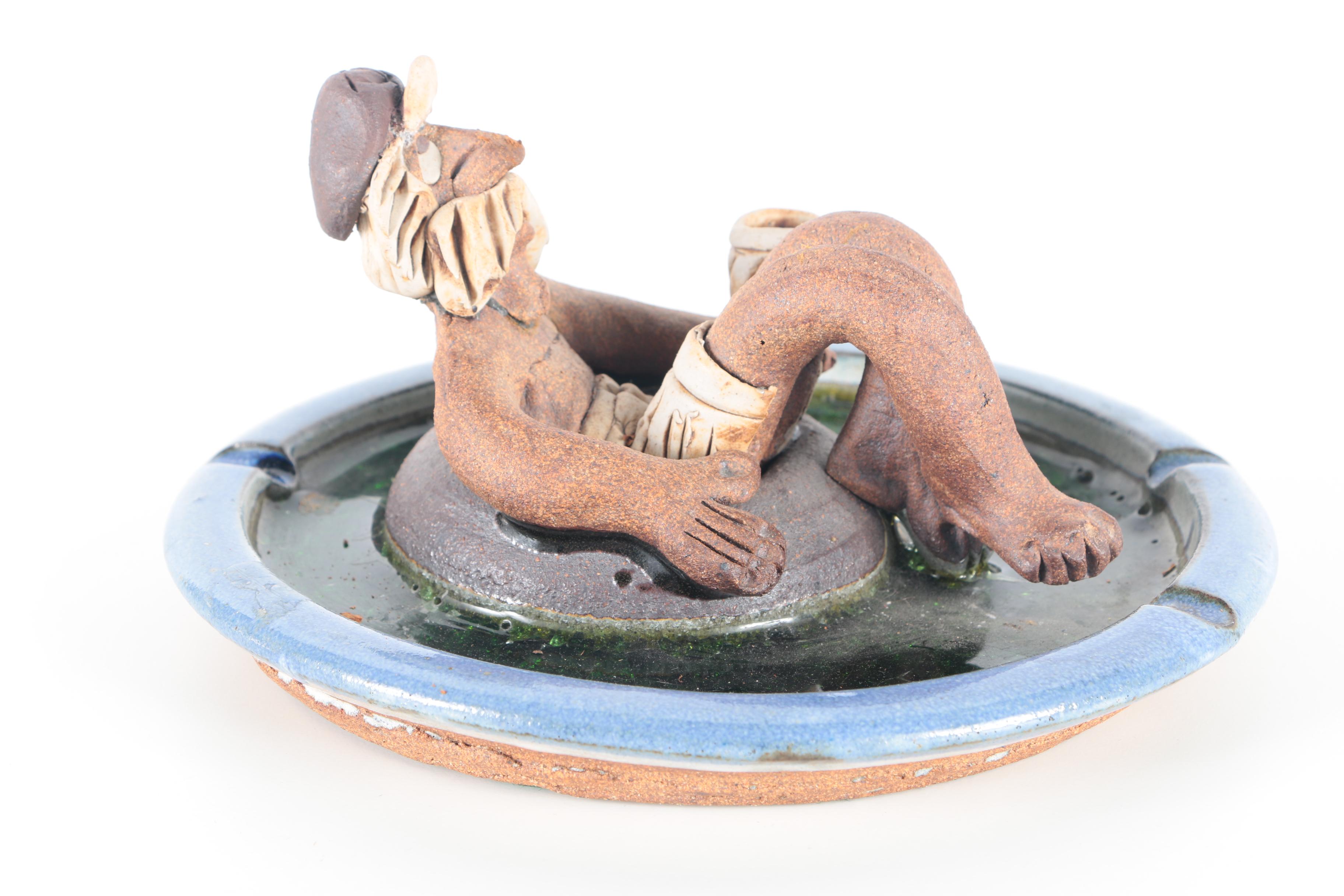 Thrown and Hand Built Decorative Stoneware Ash Receiver