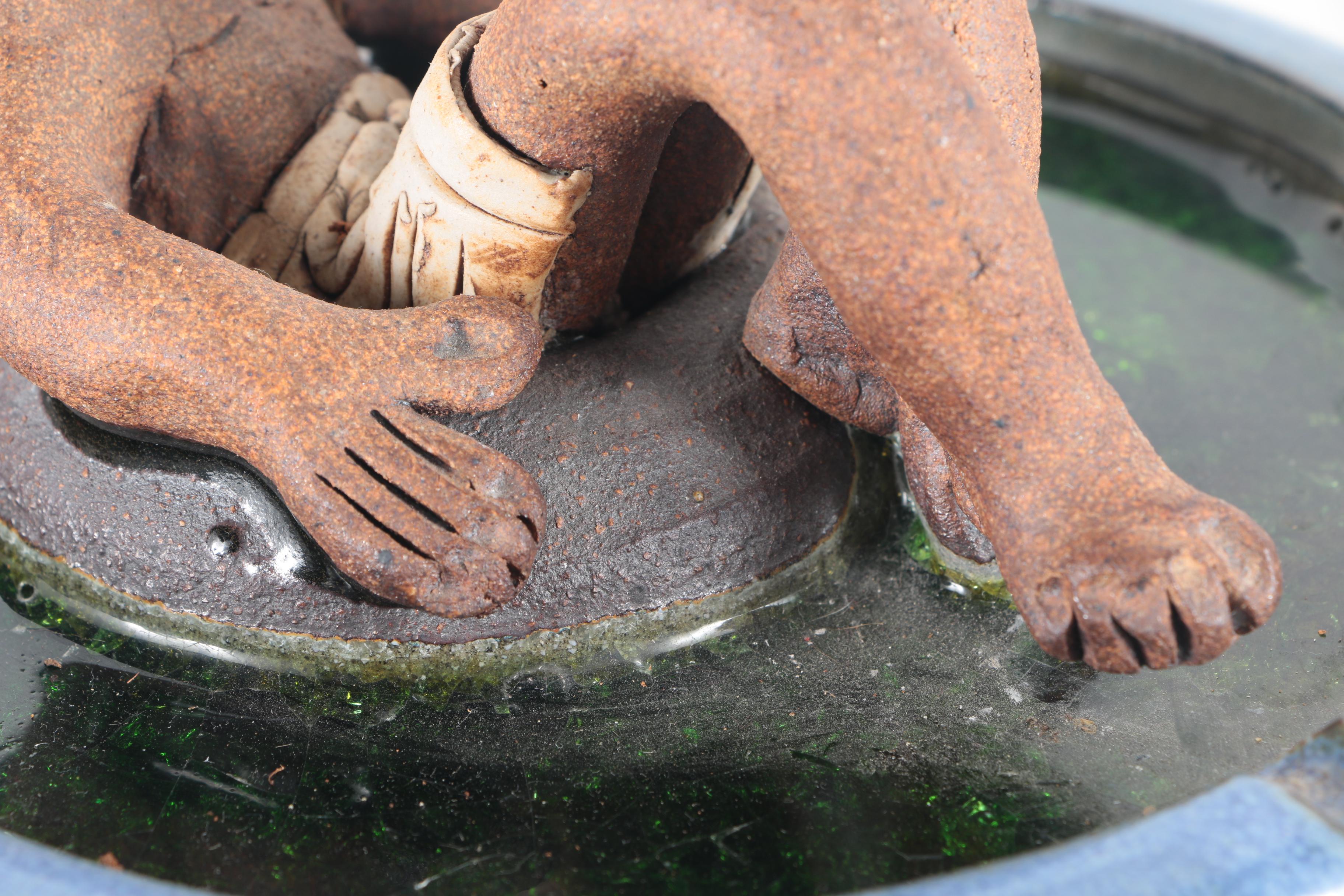 Thrown and Hand Built Decorative Stoneware Ash Receiver