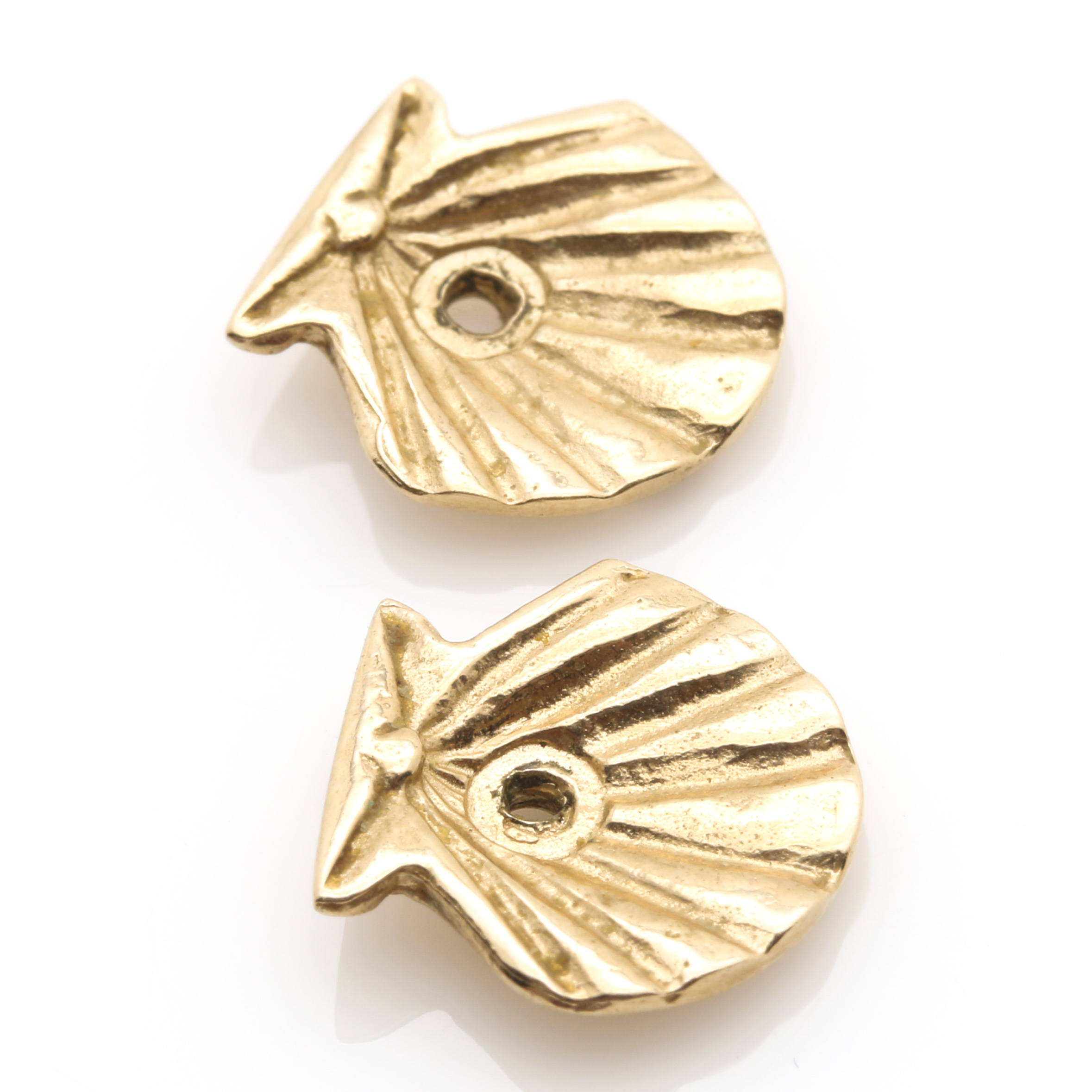 14K Yellow Gold Heart-Shaped Garnet and Pearl Earrings With Jacket