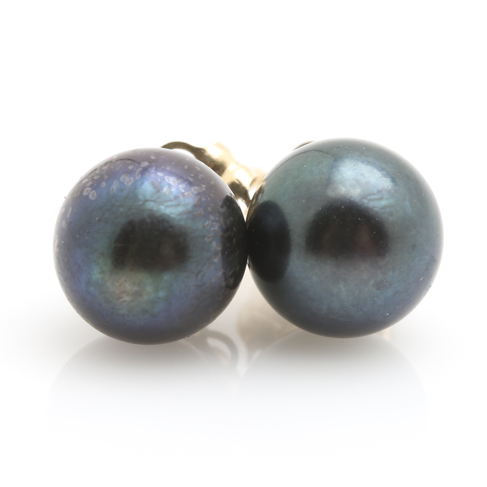 14K Yellow Gold Heart-Shaped Garnet and Pearl Earrings With Jacket