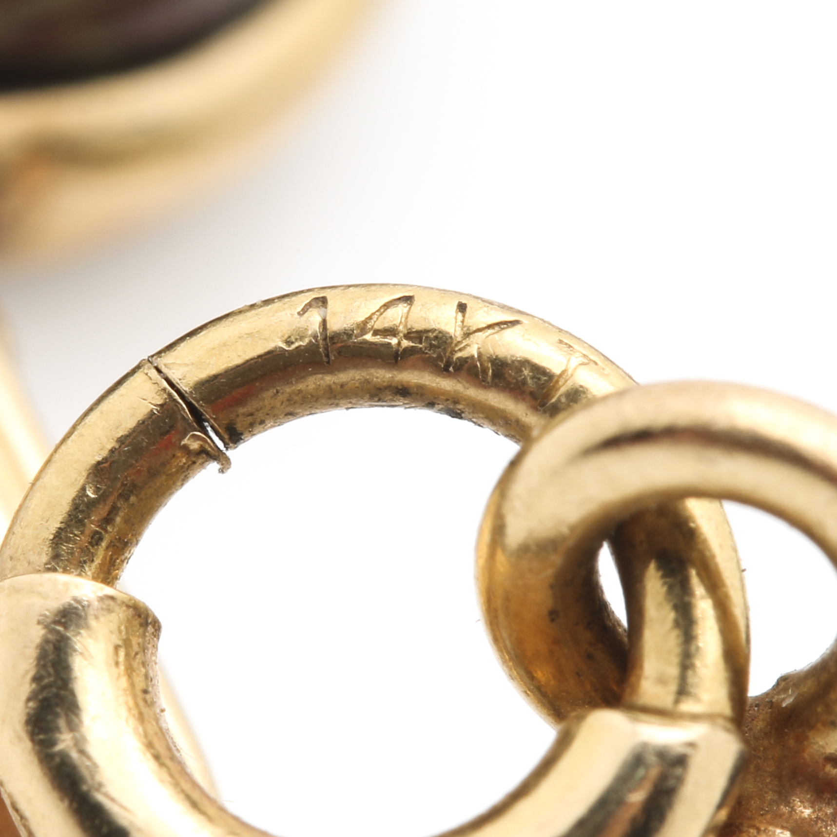 14K Yellow Gold Gemstone Scarab Bracelet