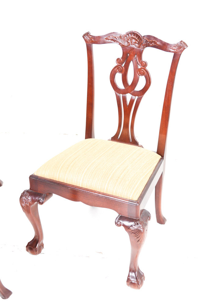 Baker Furniture Chippendale Dining Chair Set